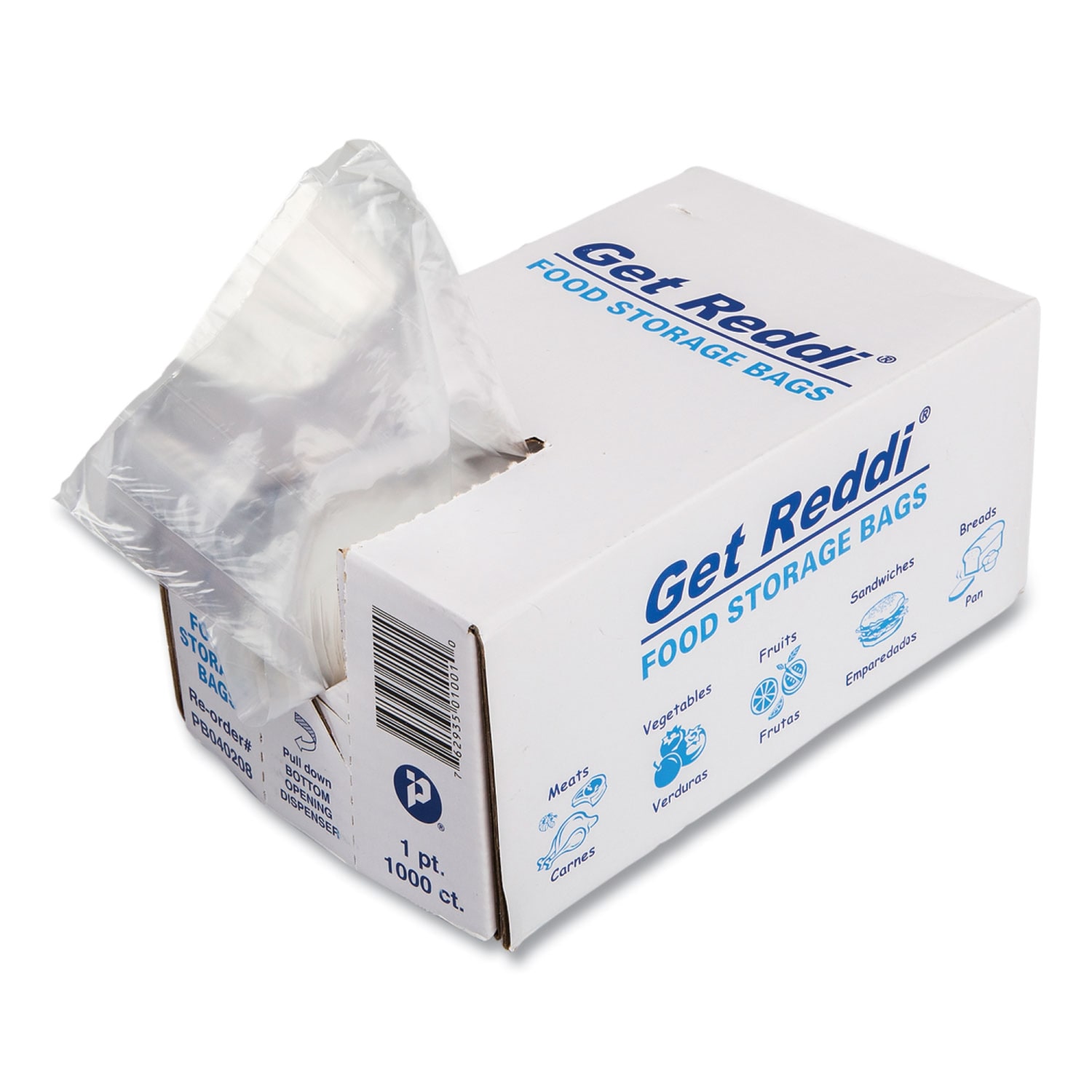 Interplast Group Food Bags, 16 Oz, 4in x 8in, Clear, Carton Of 1,000 Bags