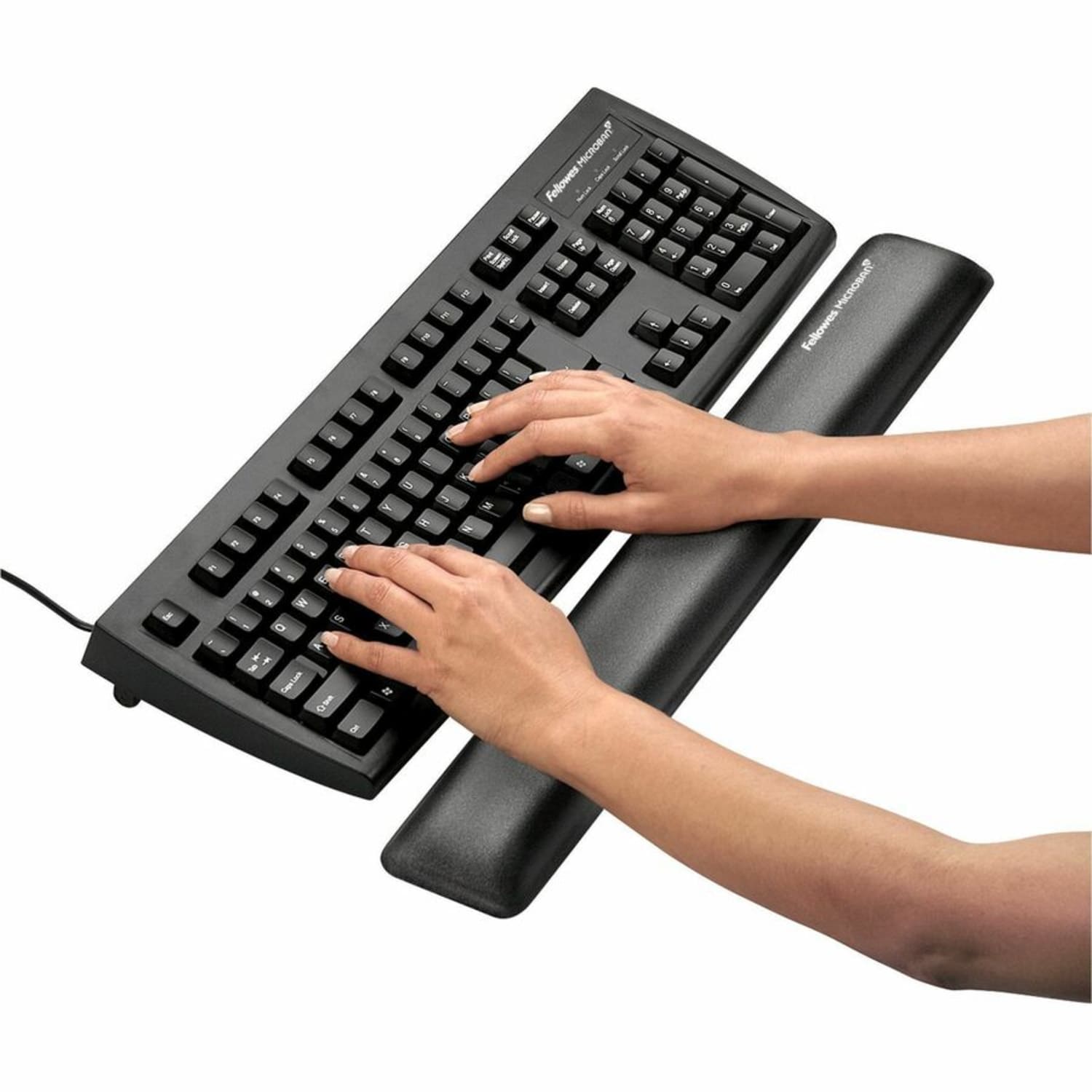 Fellowes Gel Wrist Rest With Microban, Graphite - Image 5