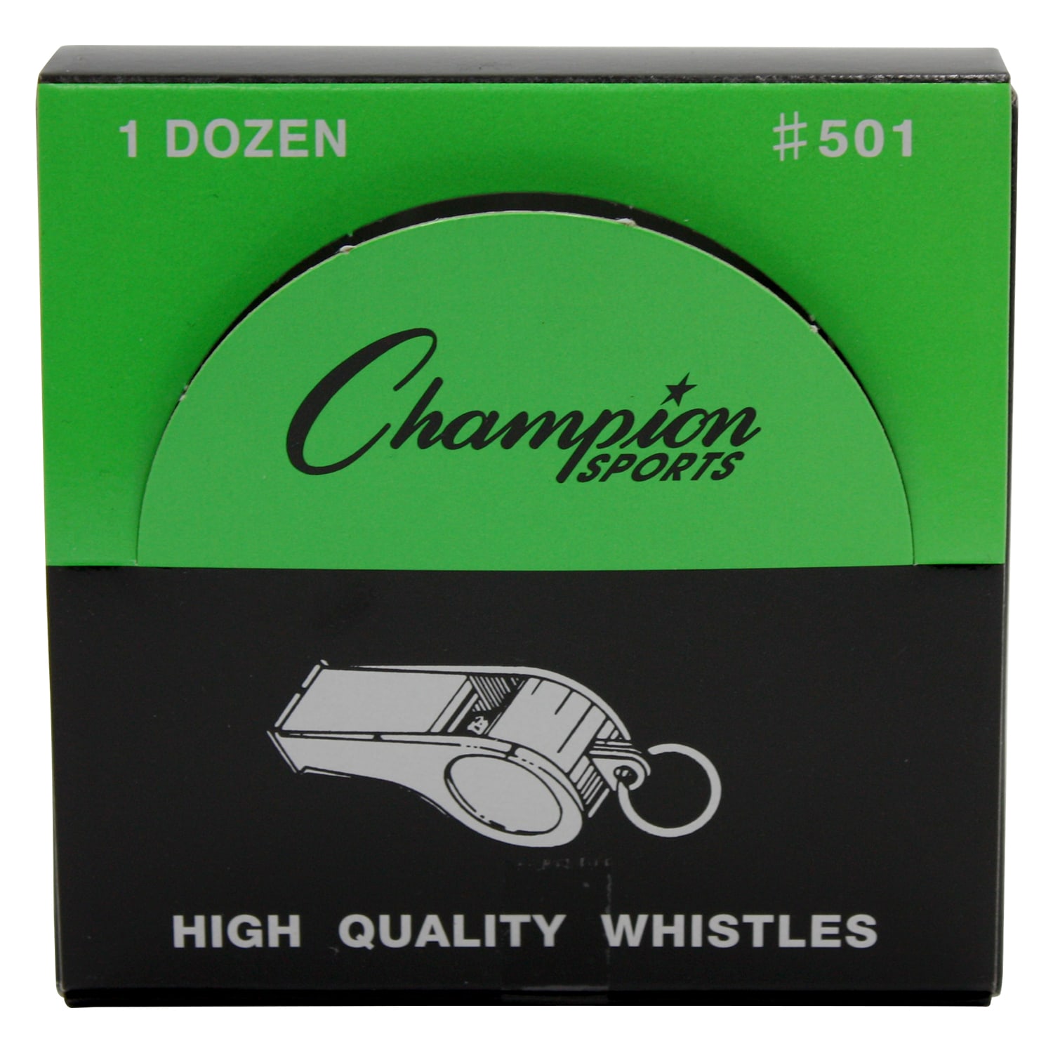 Champion Sports Medium Weight Metal Whistles, Silver, 12 Whistles Per Pack, Set Of 3 Packs - Image 4