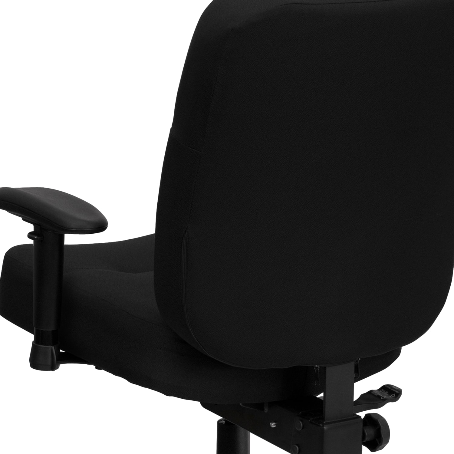 Flash Furniture HERCULES Series Big & Tall 400 lb. Rated Ergonomic Drafting Chair with Rectangular Back and Adjustable Arms Black - Image 12