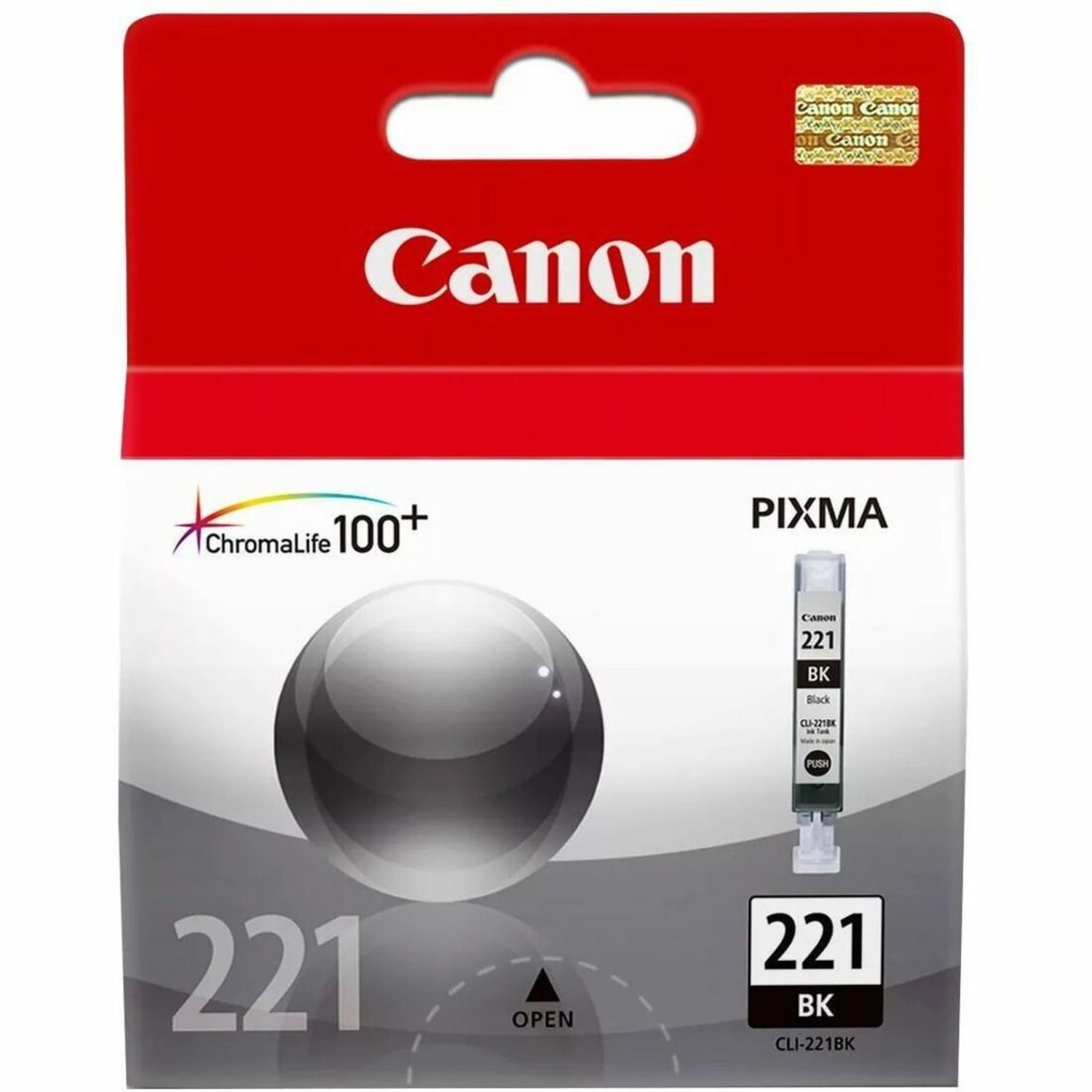 Canon CLI-221BK ChromaLife 100+ Black Ink Tank, 2946B001 - Image 3