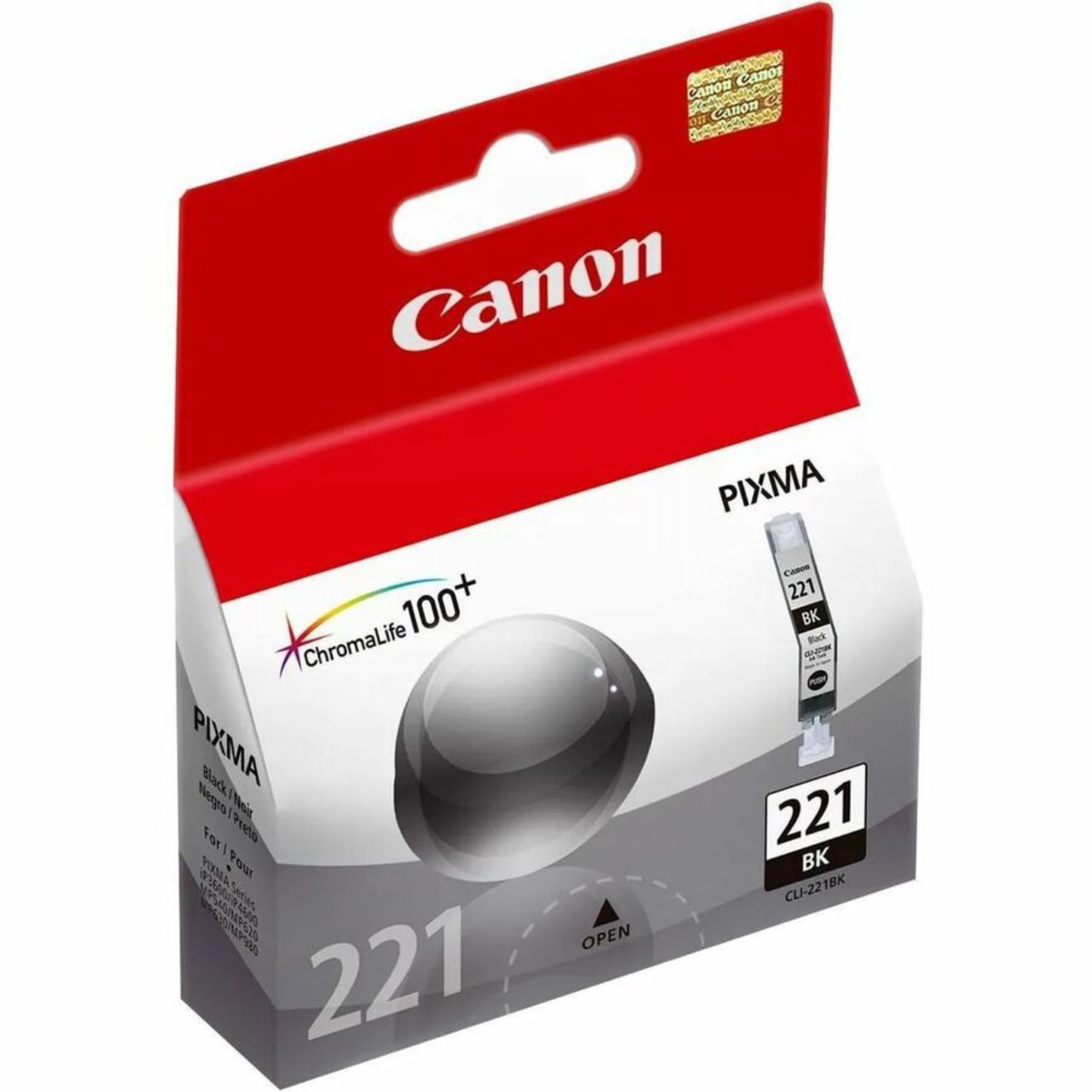 Canon CLI-221BK ChromaLife 100+ Black Ink Tank, 2946B001 - Image 4
