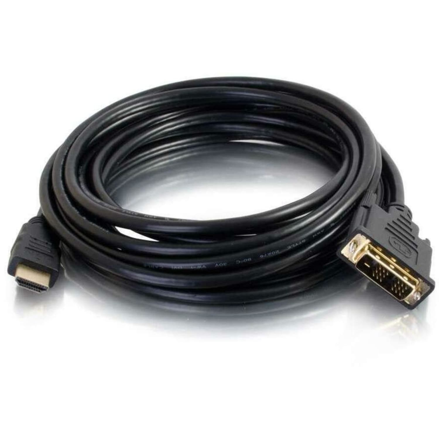 C2G 2m (6ft) HDMI to DVI Cable - HDMI to DVI-D Adapter Cable - 1080p - M/M - HDMI/DVI for Video Device - 6.56 ft - HDMI Digital Audio/Video - DVI Video - Image 4