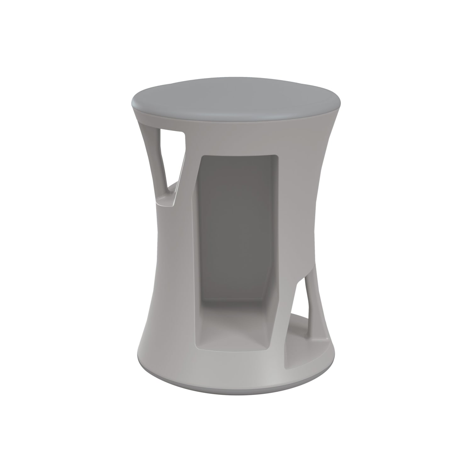 MooreCo Hierarchy Flipz Stacking Rocking Stool, Gray - Image 5