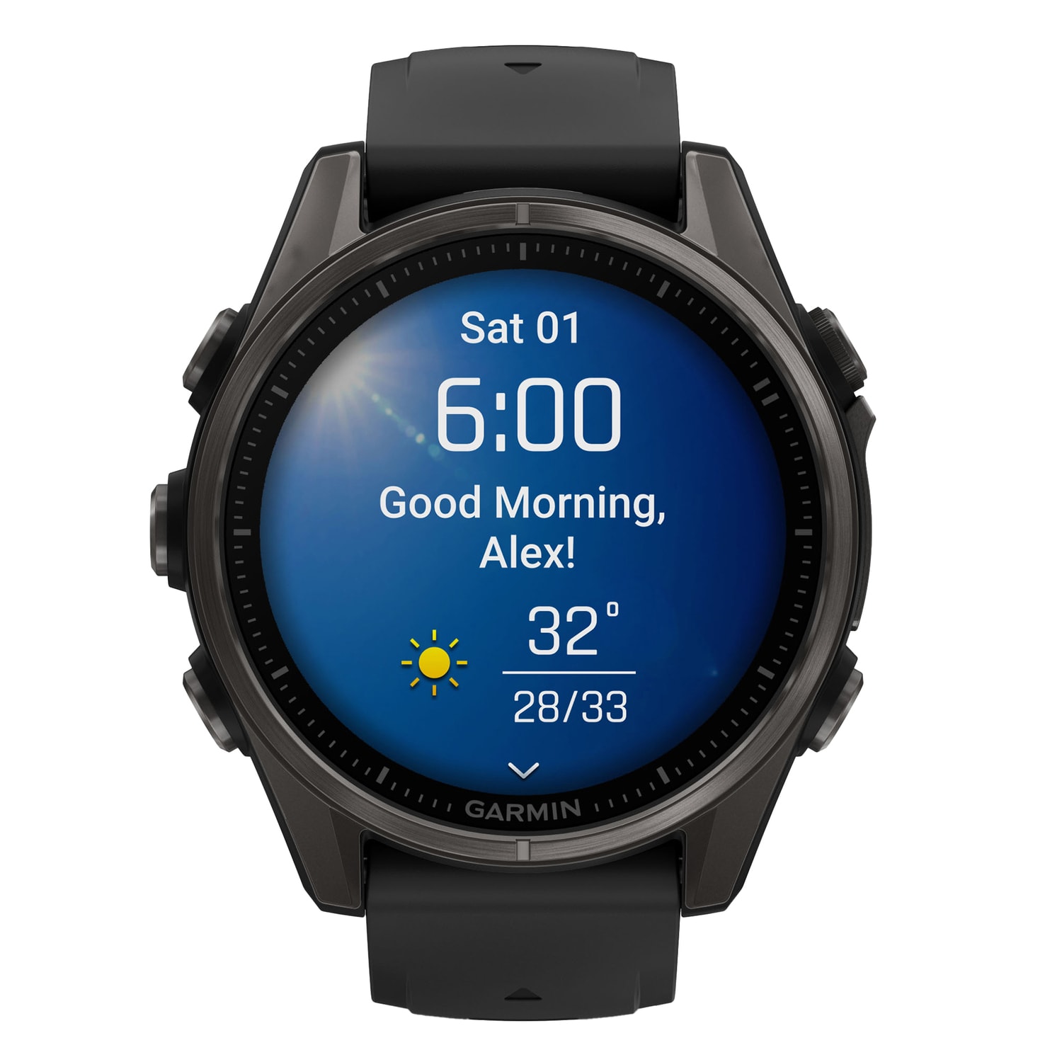 Garmin fenix 8 AMOLED Multisport GPS Watch With Silicone Band And 43mm Sapphire Lens, Carbon Gray/Black - Image 4
