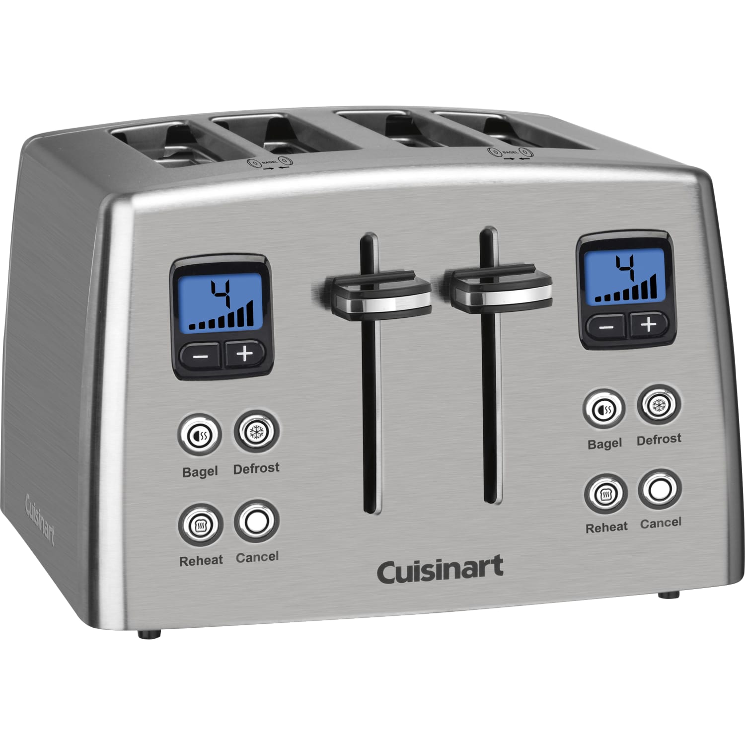 Cuisinart Compact 4-Slice Wide-Slot Toaster, Silver - Image 3