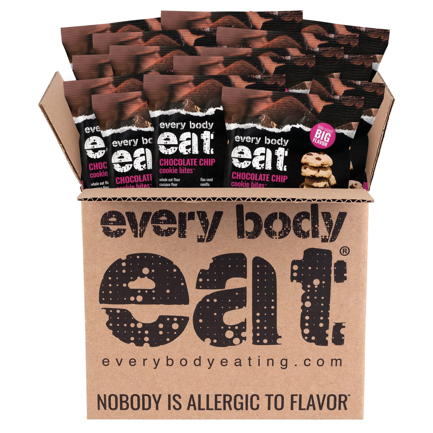 Every Body Eat Chocolate Chip Cookie Bites, 1.1 Oz, Total Qty 20 - Image 4