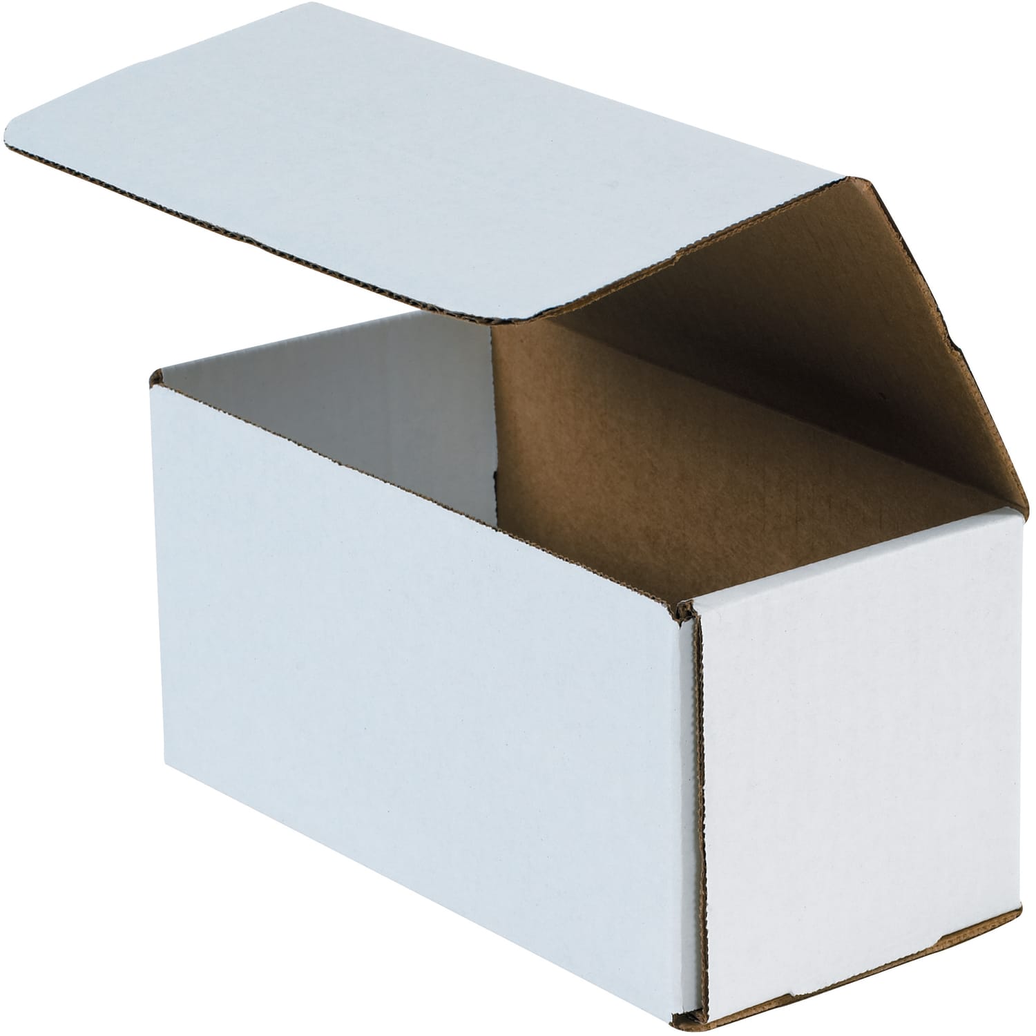 Partners Brand Corrugated Mailers 8in x 5in x 5in, White, Bundle of 50