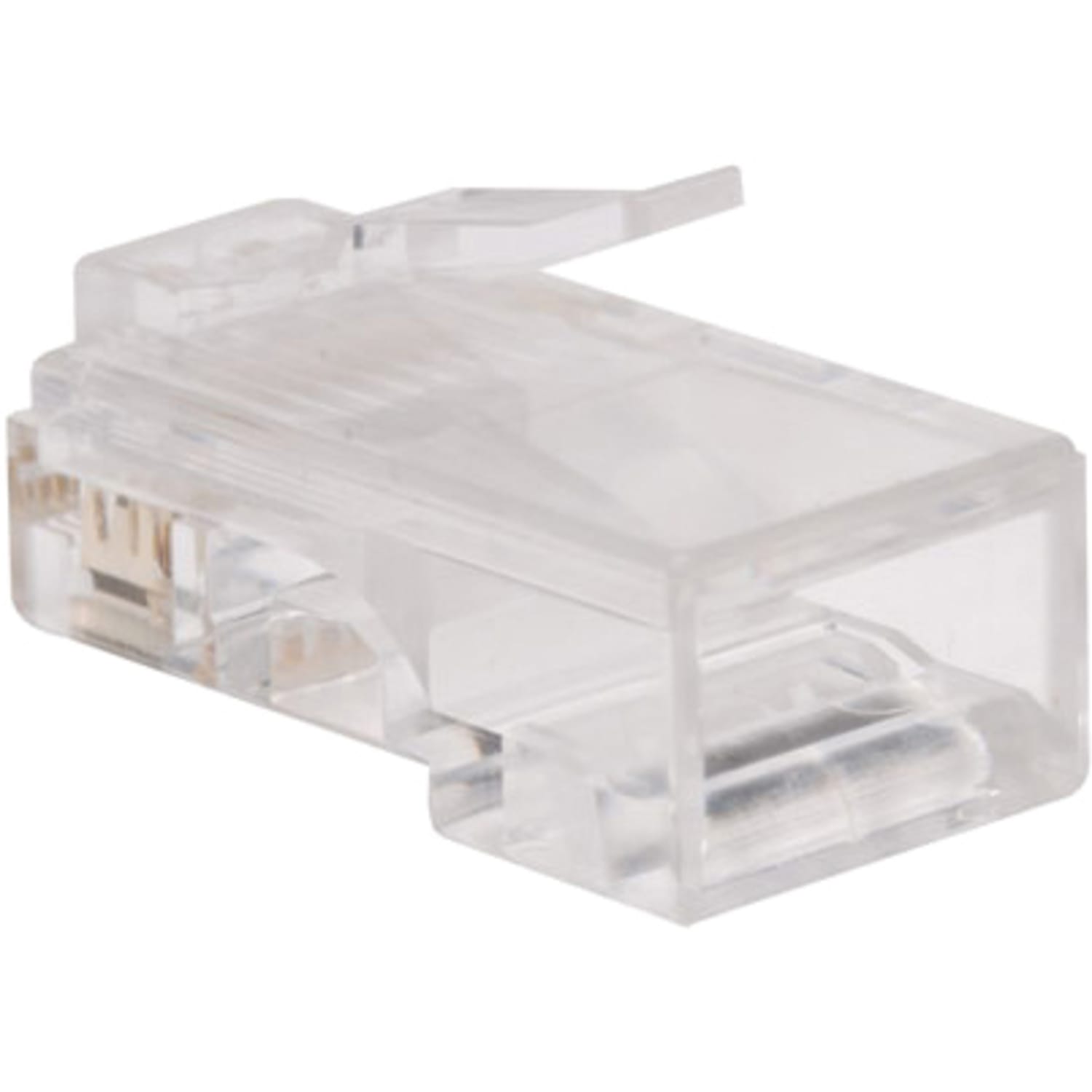 Tripp Lite RJ45 for Flat Solid/Standard Conductor 4-Pair Cat5e Cat5 Cable 100 Pack - Network connector - N030100FL - Image 3