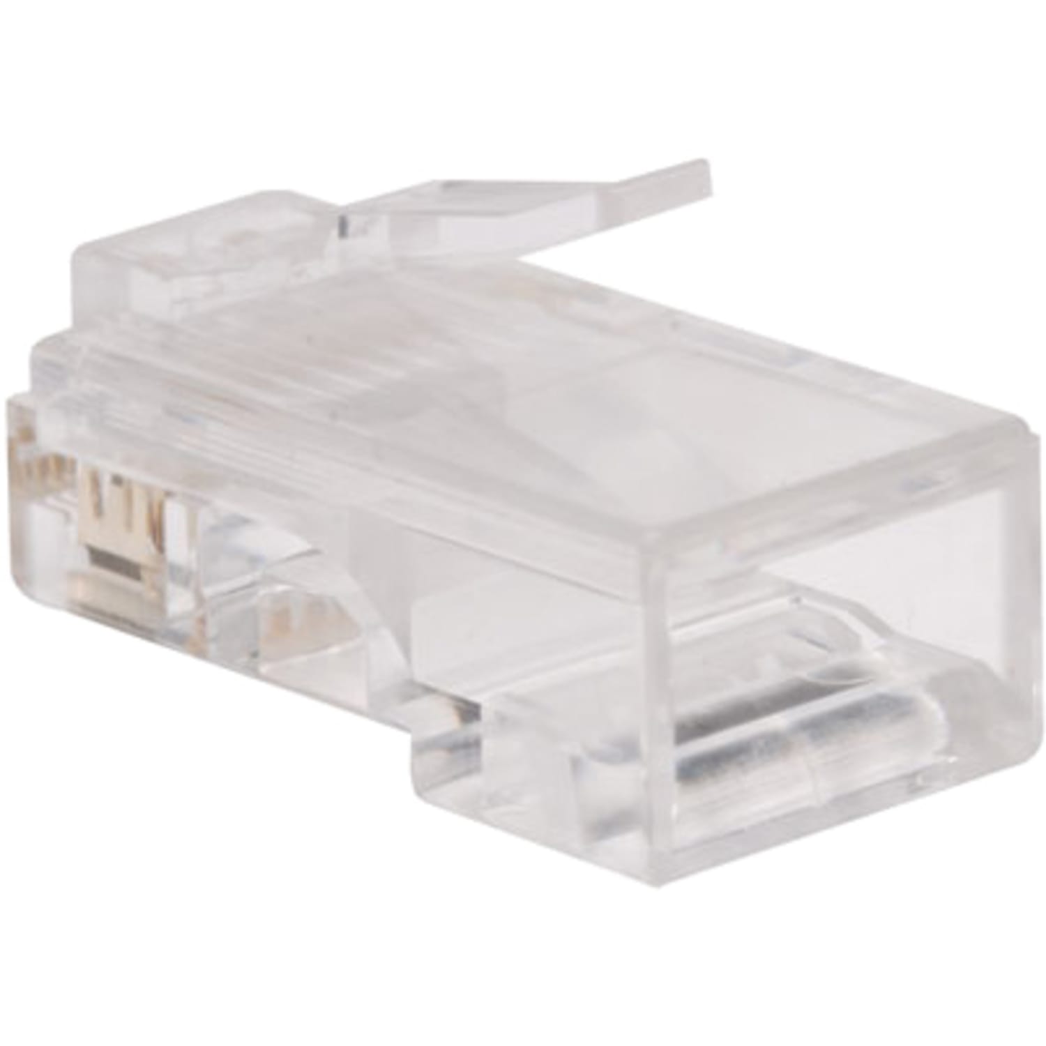 Tripp Lite RJ45 for Flat Solid/Standard Conductor 4-Pair Cat5e Cat5 Cable 100 Pack - Network connector - N030100FL - Image 5