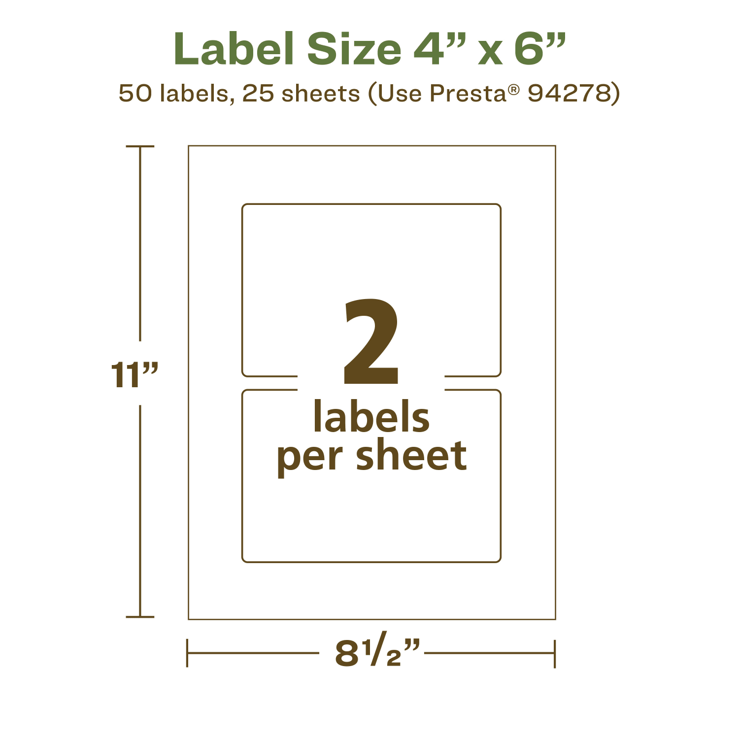 Avery Recycled Paper Labels, 94278-EWMP25, Rectangle, 4in x 6in, White, Pack Of 50 - Image 6