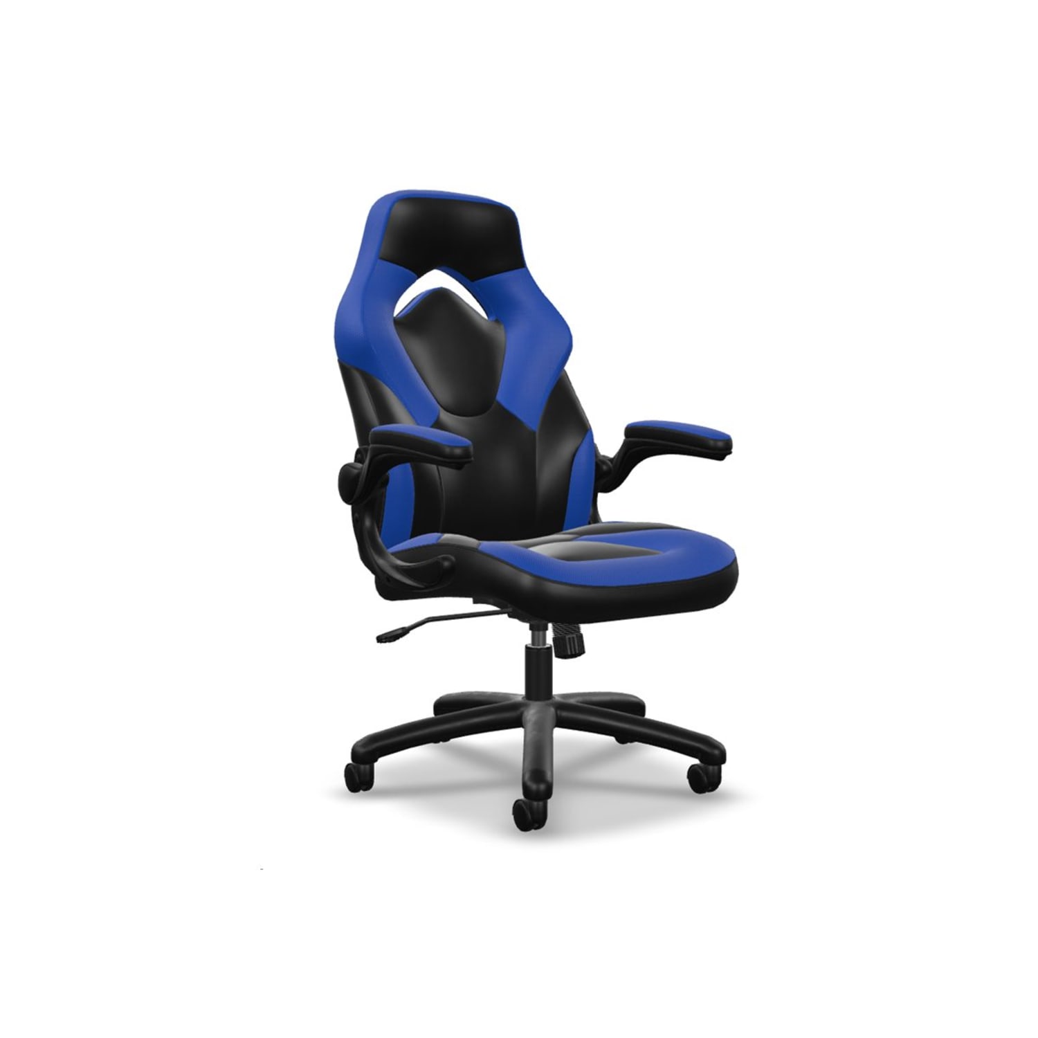 Respawn Racing Style Ergonomic Bonded Leather Computer Gaming Chair, Blue - Image 9