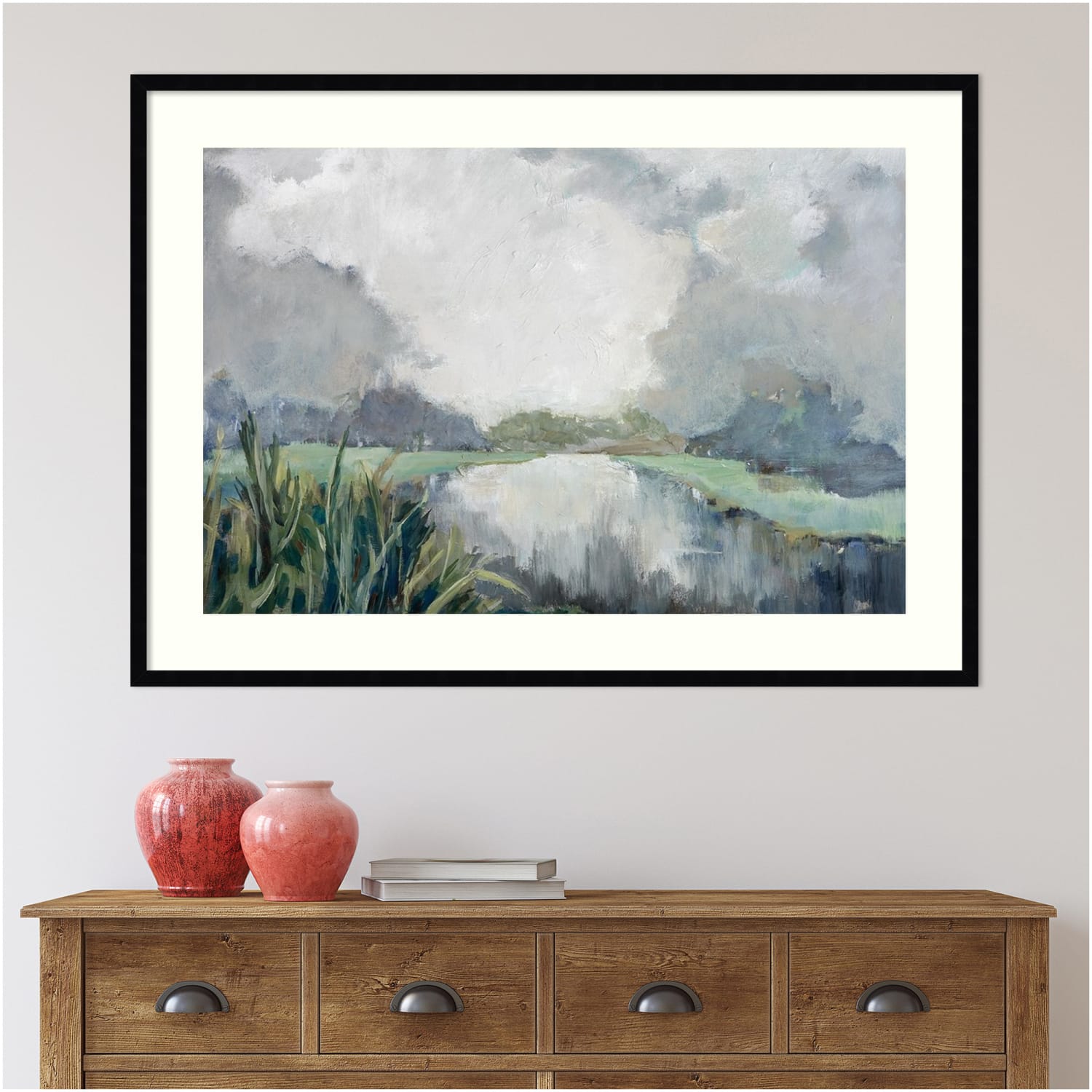 Amanti Art River Passage by Mary Parker Buckley Wood Framed Wall Art Print, 43inW x 31inH, Black - Image 6