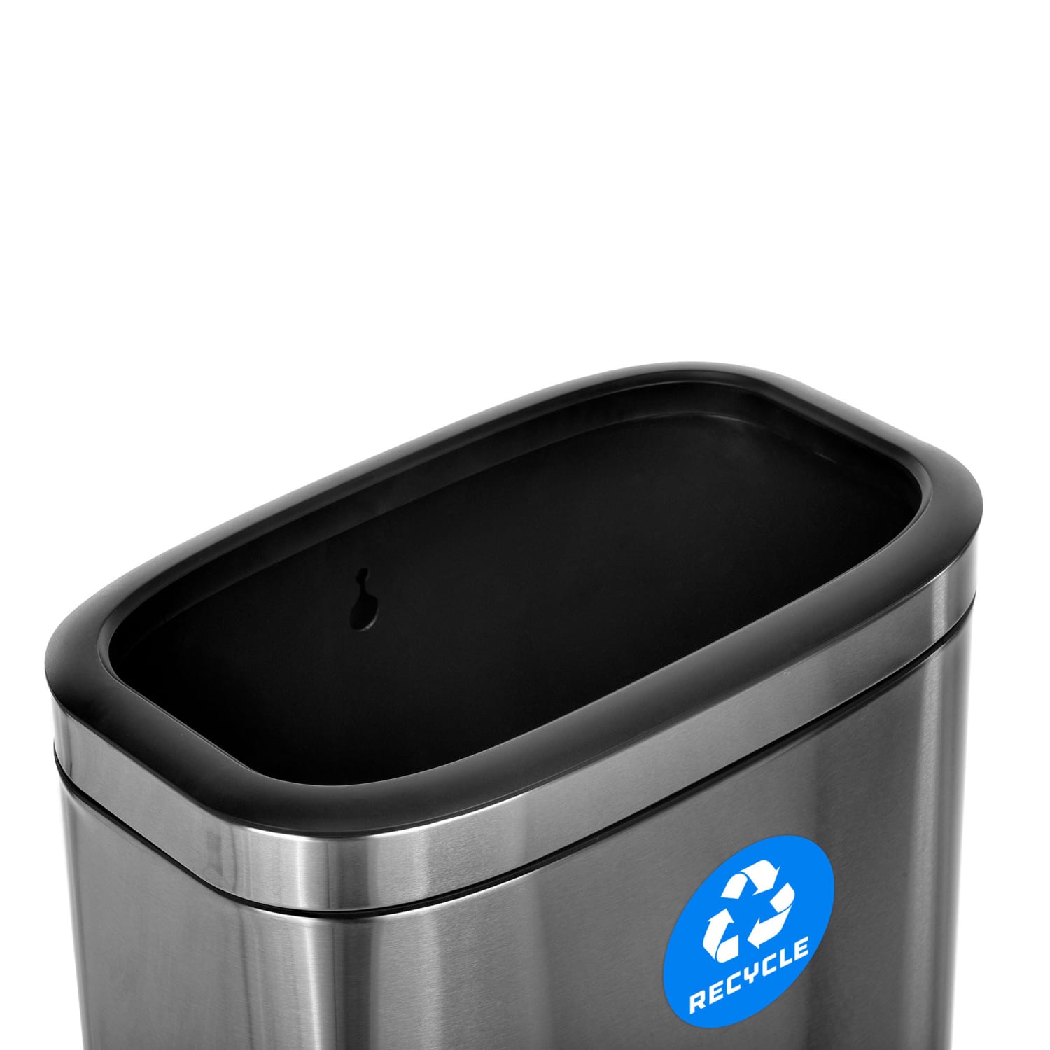 Alpine Industries Slim Recycling Can, 10.5 Gallons, Silver - Image 5