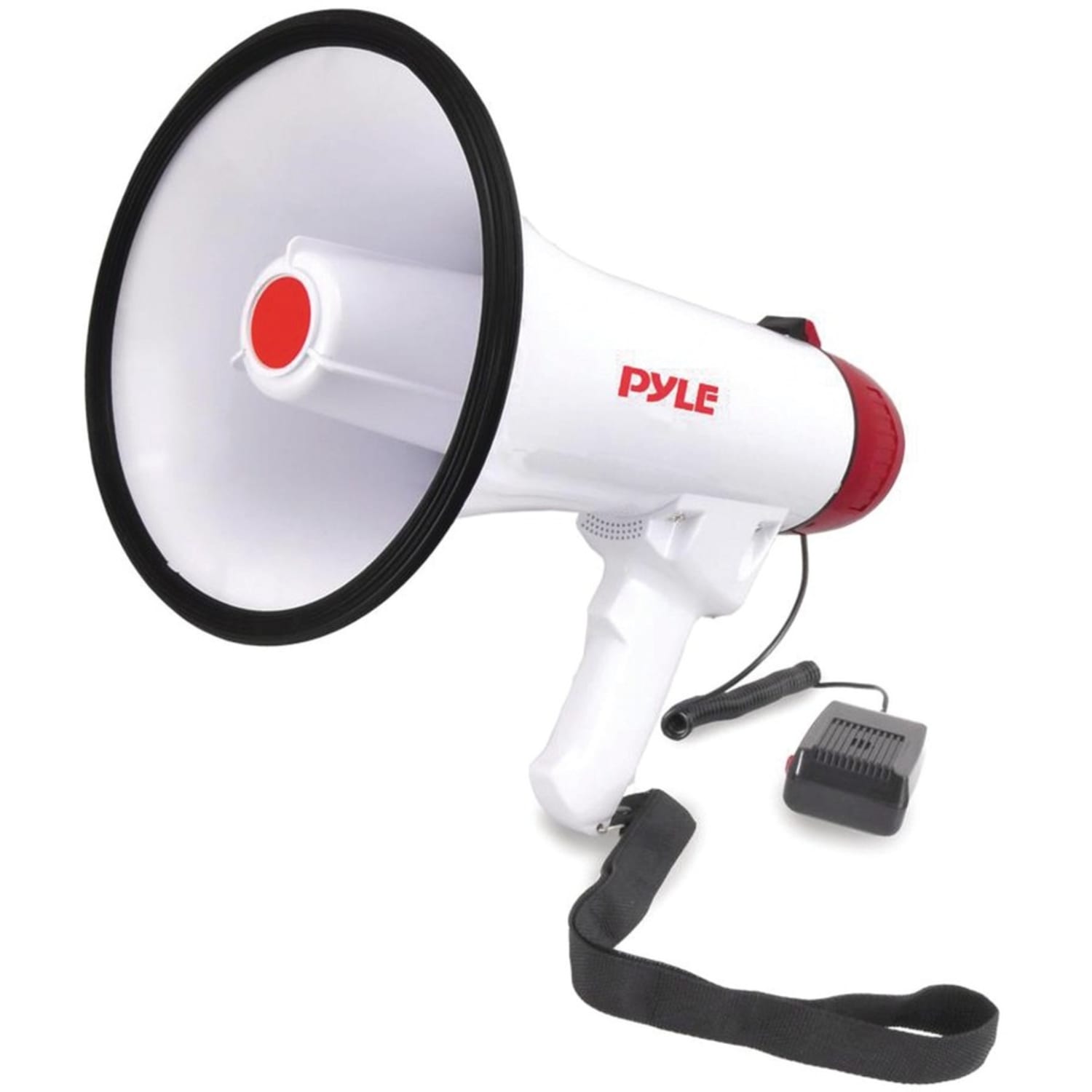 Pyle Professional 40W Megaphone/Bullhorn, 9-1/2inH x 8-1/4inW x 13-1/4inD, White - Image 3