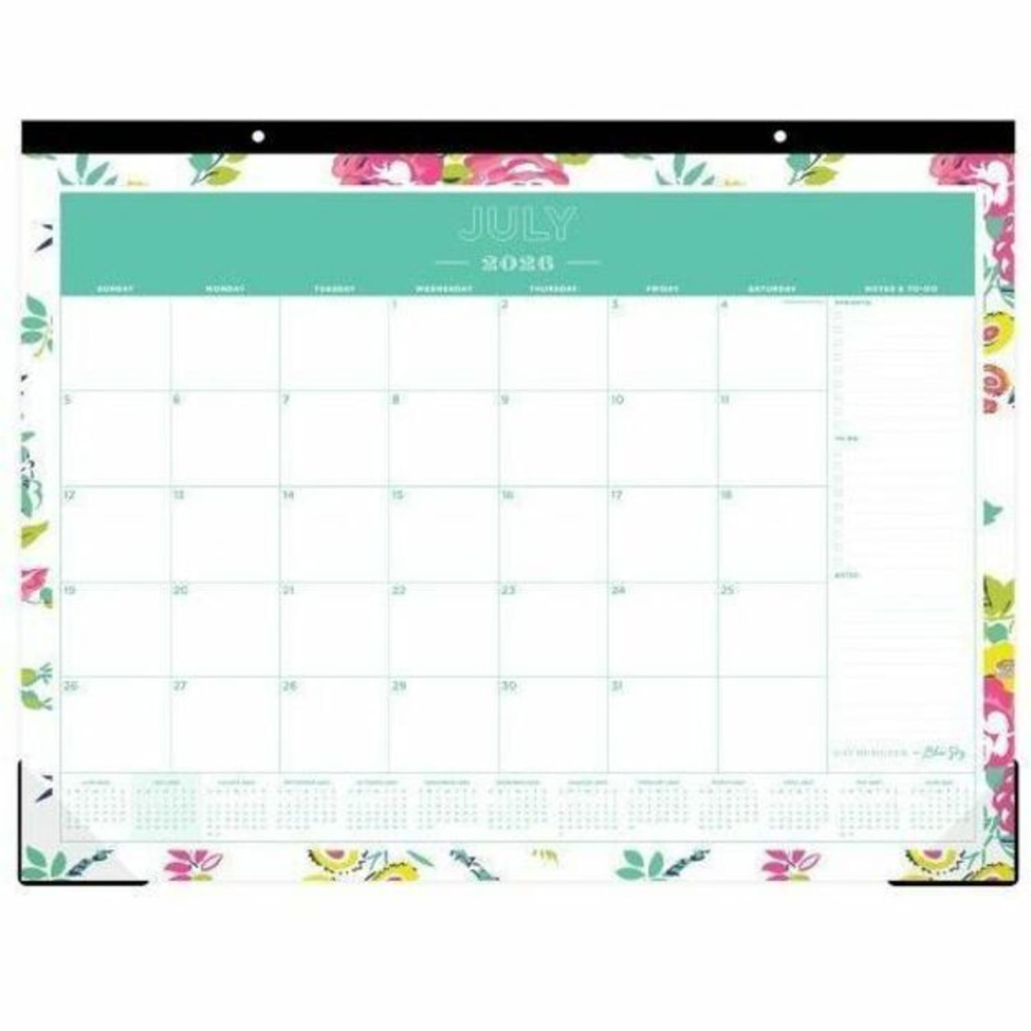 Desk Pad Planning Calendar DD Peyton White - 22x17 AY26-27 Monthly - Image 6