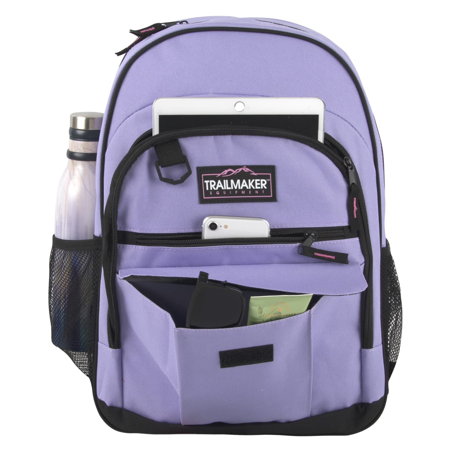 Trailmaker Multi-Pocket Backpacks, Pink/Purple/Green, Total Qty 24 - Image 5