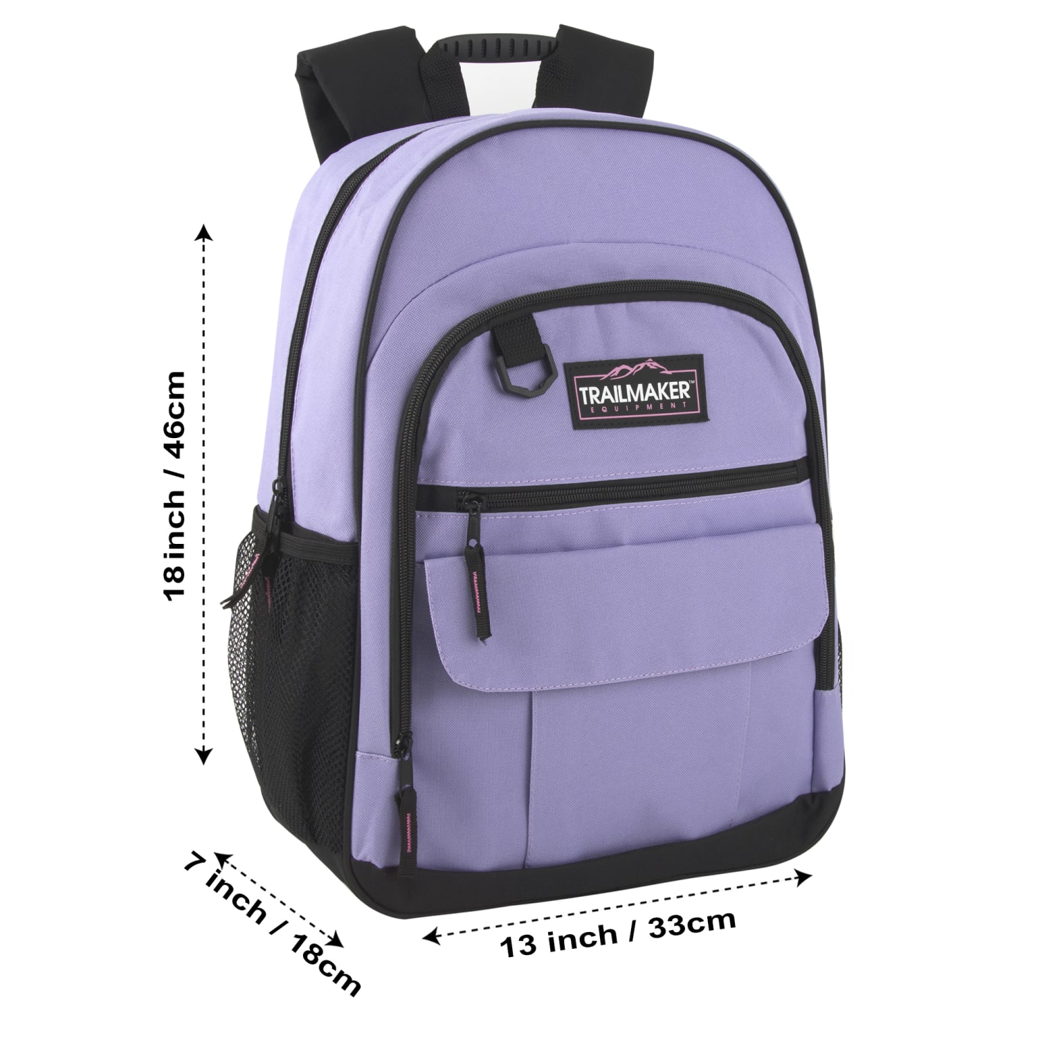 Trailmaker Multi-Pocket Backpacks, Pink/Purple/Green, Total Qty 24 - Image 6
