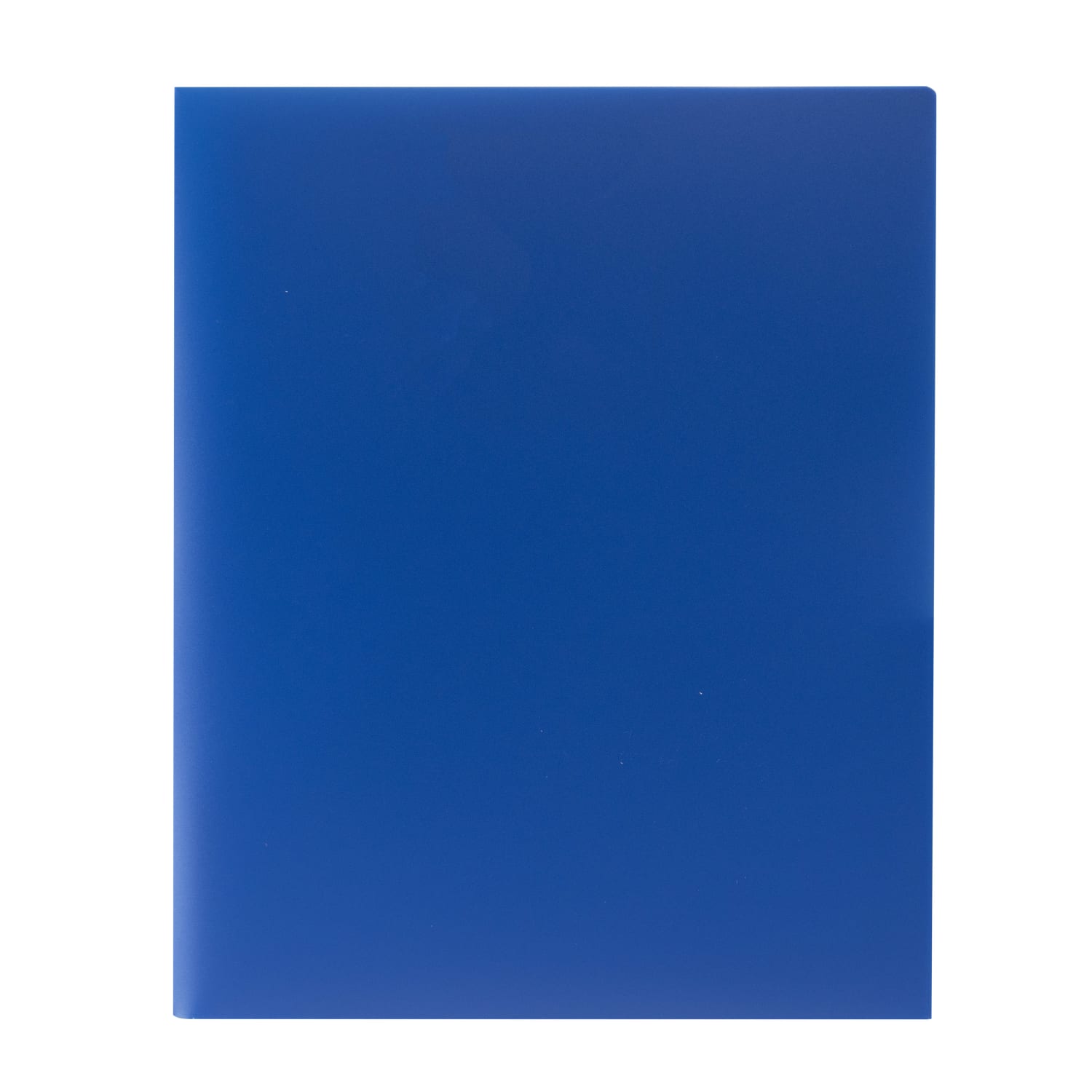 C-Line 2-Pocket 3-Hole Punch Poly Folders, 8-1/2in x 11in, Blue, Pack Of 25 Folders - Image 5