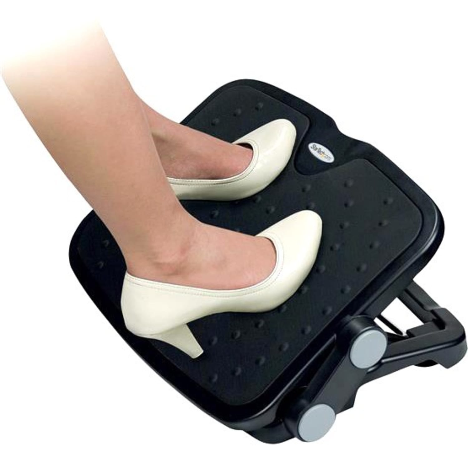 StarTech.com Adjustable Under Desk Foot Rest - Ergonomic Footrest - Large 18x14in - Office Footrest Stool w/ Adjustable, Angle - FTRST1 - Image 3