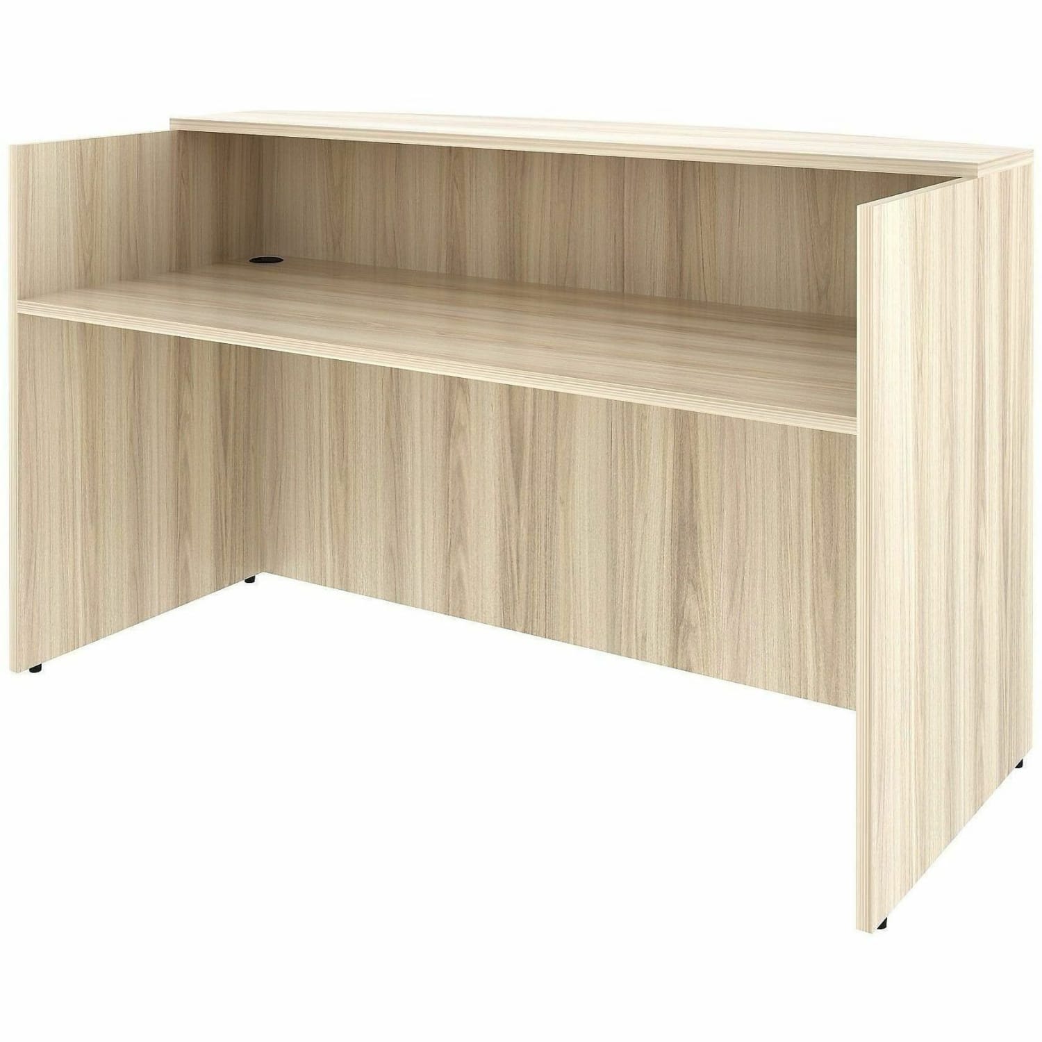 Lorell Essentials Front Reception Desk, 42.5inH x 72inW x 36inD - Image 4