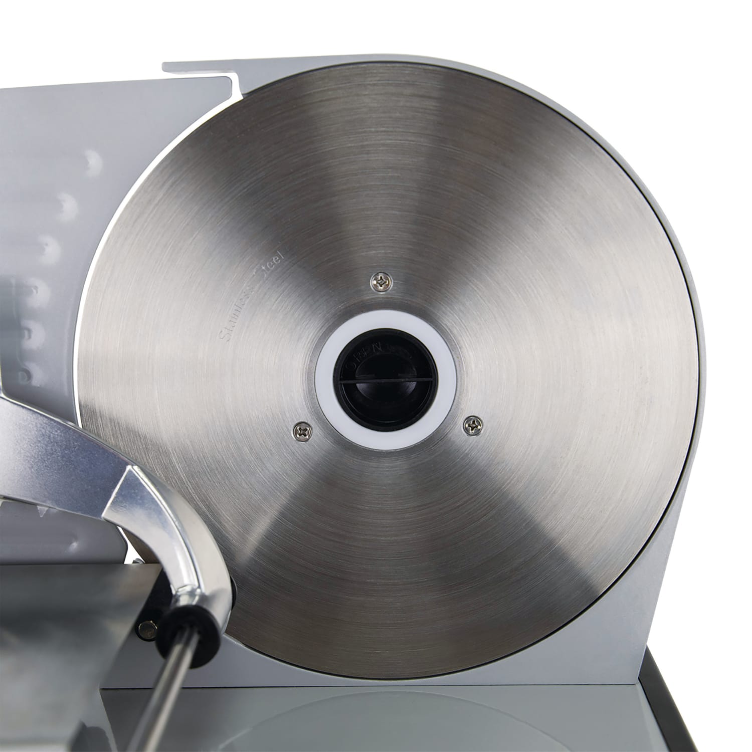 Nesco 120W 8.7in Professional Food Slicer, 12inH x 9inW x 15-3/4inD, Silver - Image 4