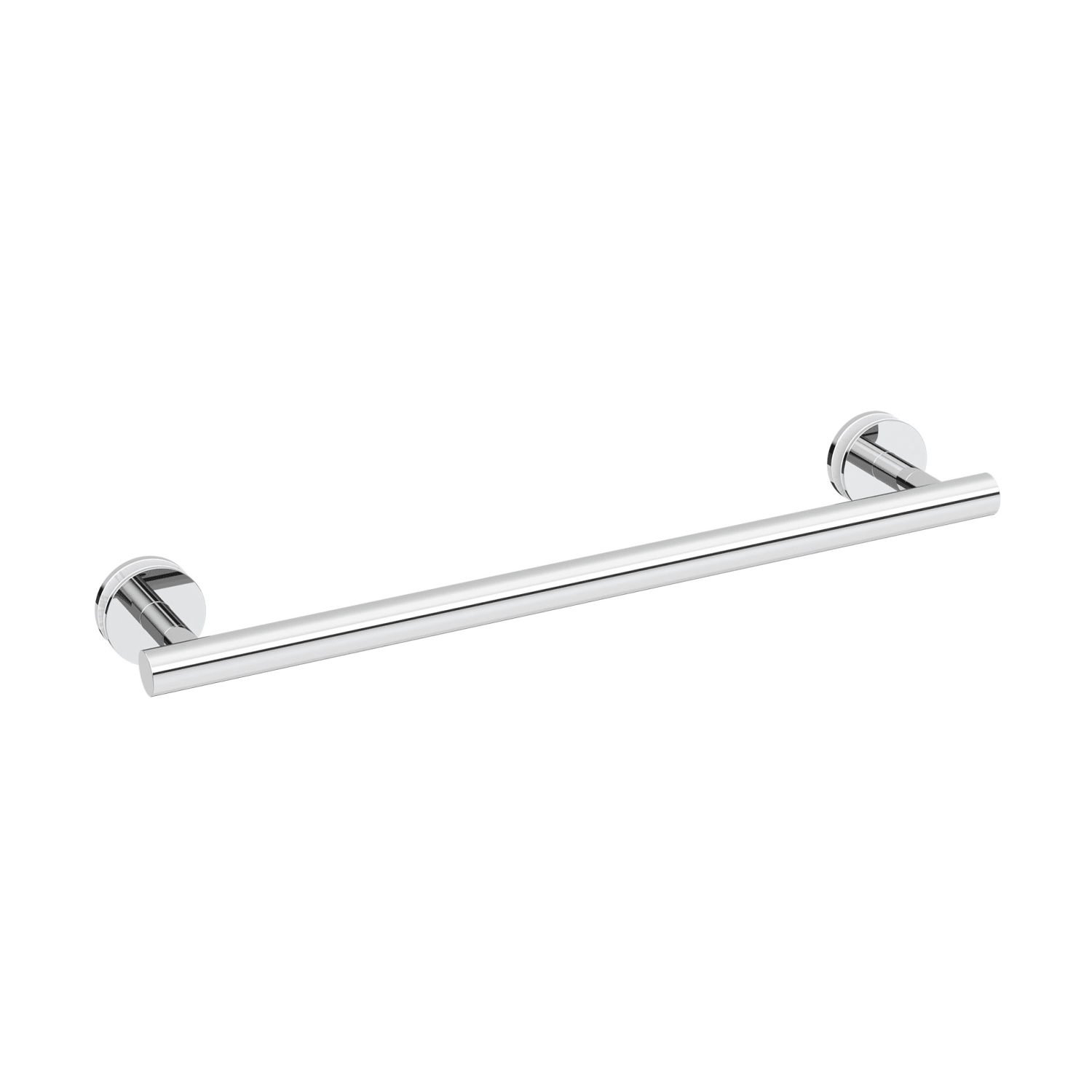 Wingits MODERN Elegance Towel Bar, Glass-Mounted, 24in, Silver, Total Qty 1