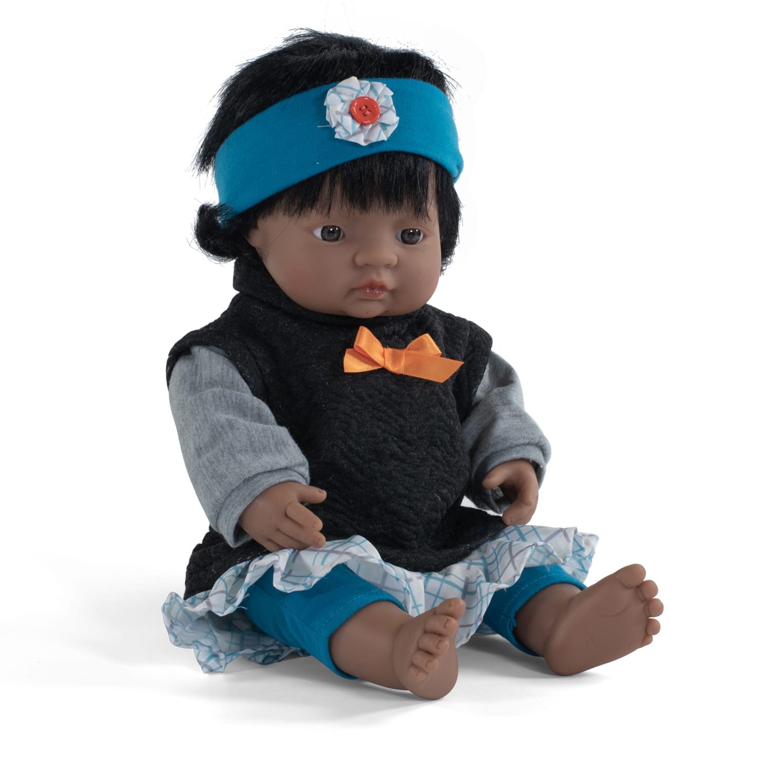 Miniland Educational Anatomically Correct 15in Baby Doll, Hispanic Girl - Image 4