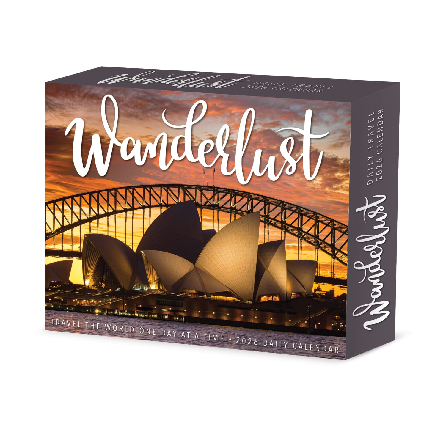 2026 Willow Creek Press Page-A-Day Daily Desk Calendar, 6-1/4in x 5-1/2in, Wanderlust, January To December, 54482