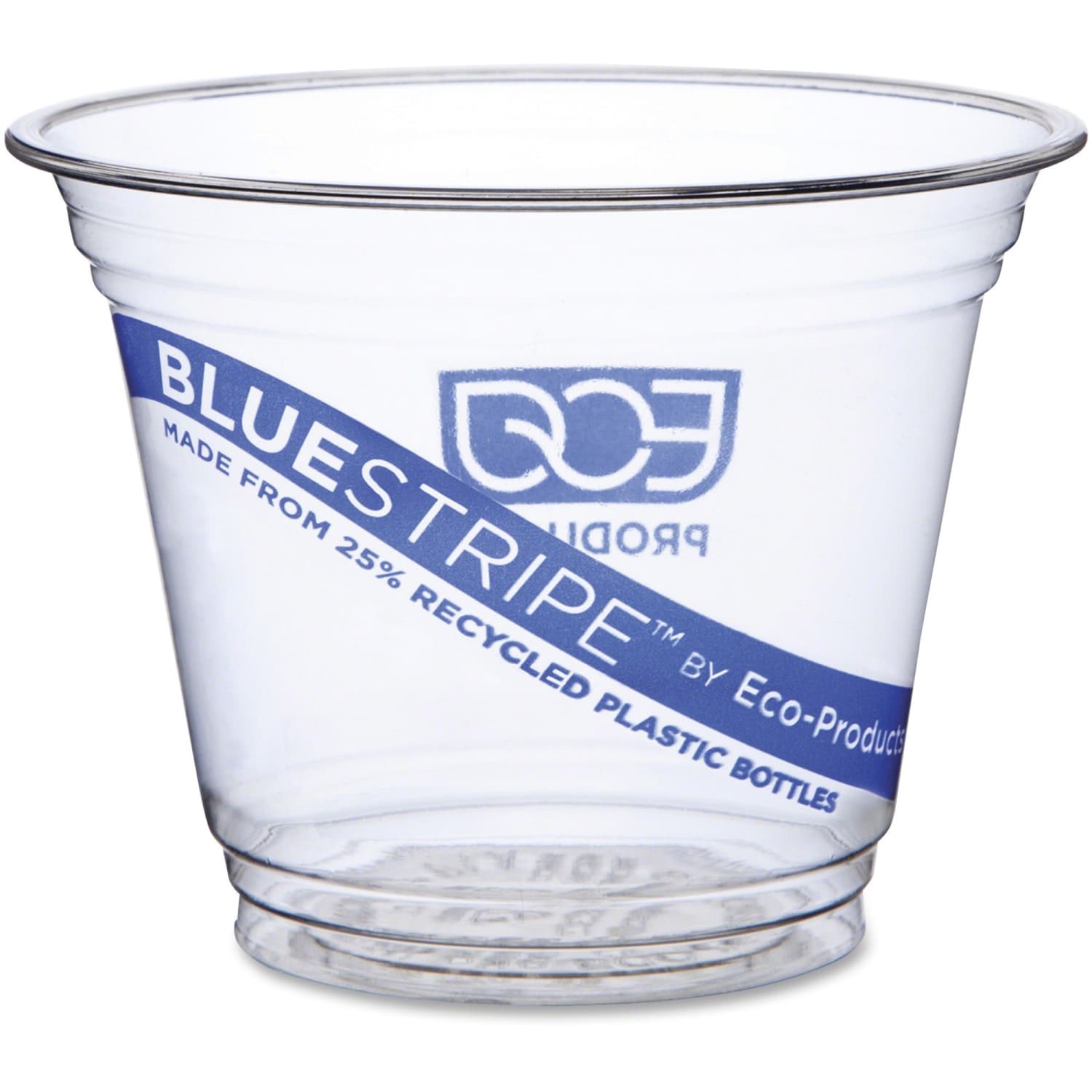 Eco-Products BlueStripe PET Cold Cups, 9 Oz, Clear, Pack Of 1,000 - Image 3