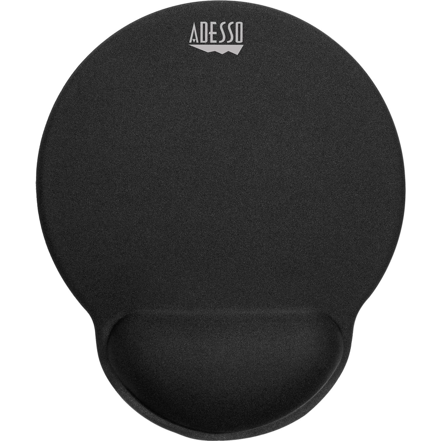 Adesso Memory Foam Mouse Pad with Wrist Rest, 0.90inH x 9.70inW x 7.70inD, Black, Memory Foam, Polyurethane, Fiber, Rubber, Anti-slip