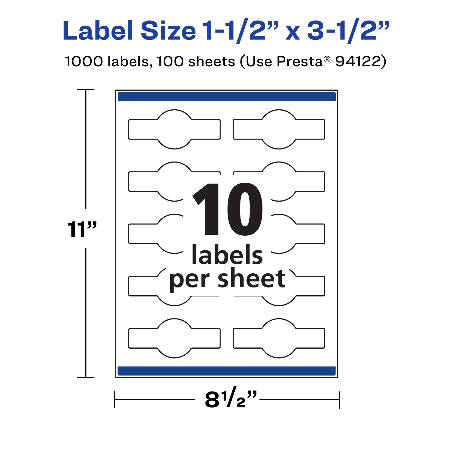 Avery Waterproof Permanent Labels With Sure Feed, 94122-WMF100, Cigar, 1-1/2in x 3-1/2in, White, Pack Of 1,000 - Image 6