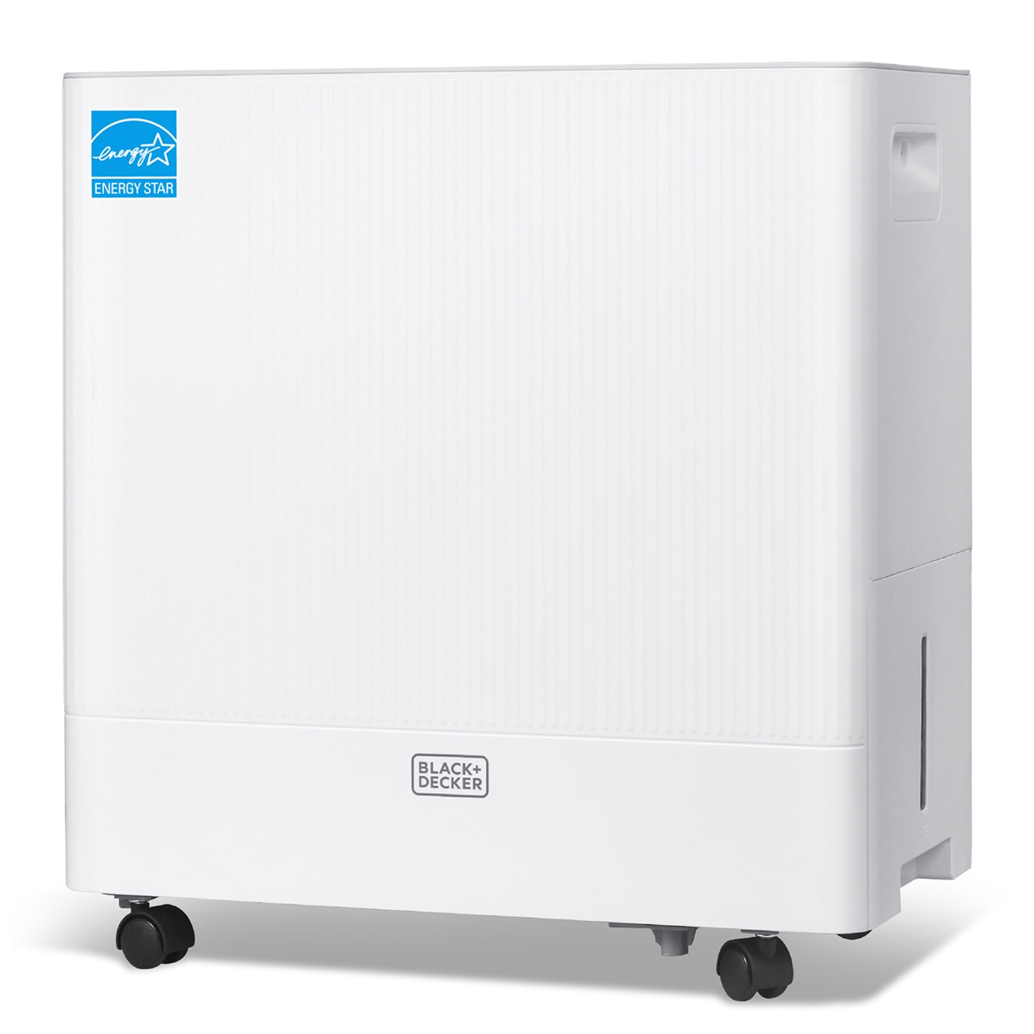 BLACK+DECKER Portable Dehumidifier with Built-In Pump, 50 Pint, Up To 4,500 Sq. Ft. Coverage, 12.68-Pint Bucket, White, Total Quantity 1