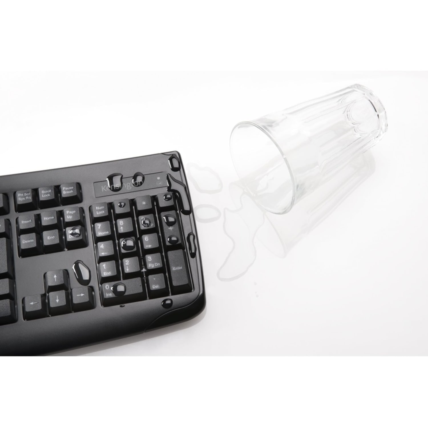 Kensington Pro Fit Wireless Keyboard & Mouse, Straight Full Size Keyboard, Black, Ambidextrous Laser Mouse, K72324US - Image 4