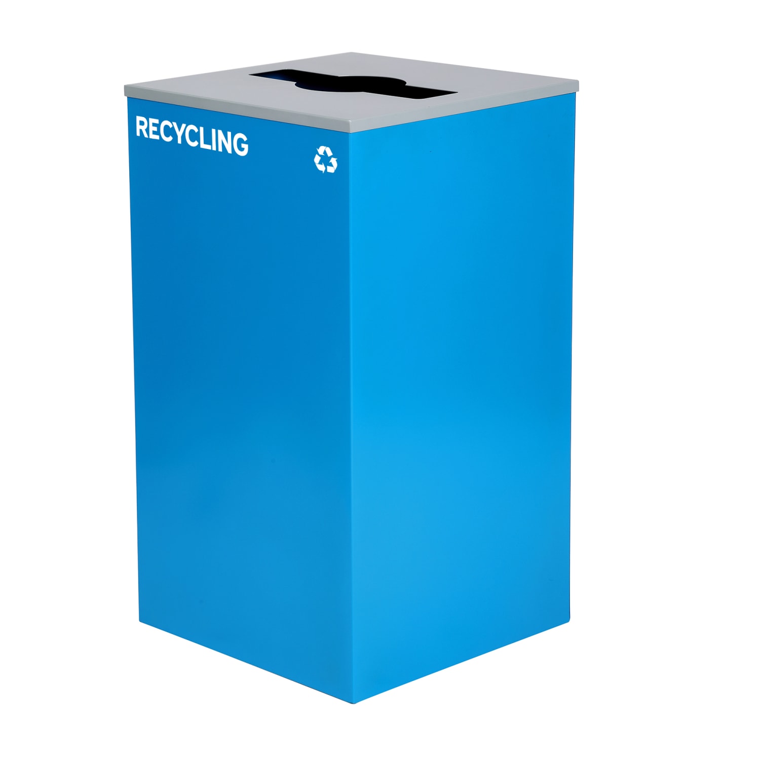 Alpine Industries Stainless-Steel Open Top Mixed, Recycling And Trash Can Set, 29 Gallons Black/Blue/Green - ALP4450-BLK-KIT31 - Image 5