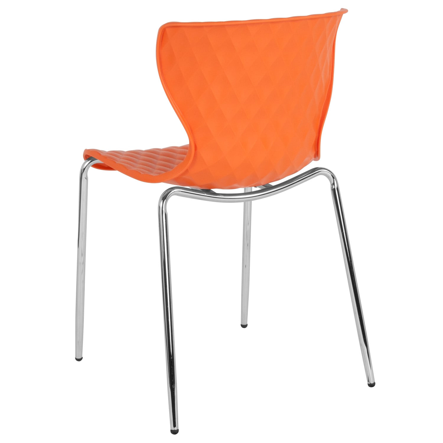 Flash Furniture Lowell Contemporary Design Plastic Stack Chair, Orange - Image 7