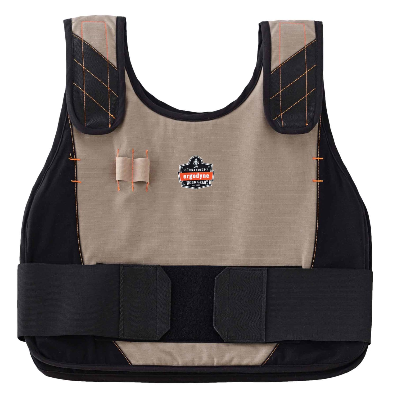 Ergodyne Chill-Its Phase Change Cooling Vest, Premium FR, Large/X-Large, Khaki, 6215 - Image 3