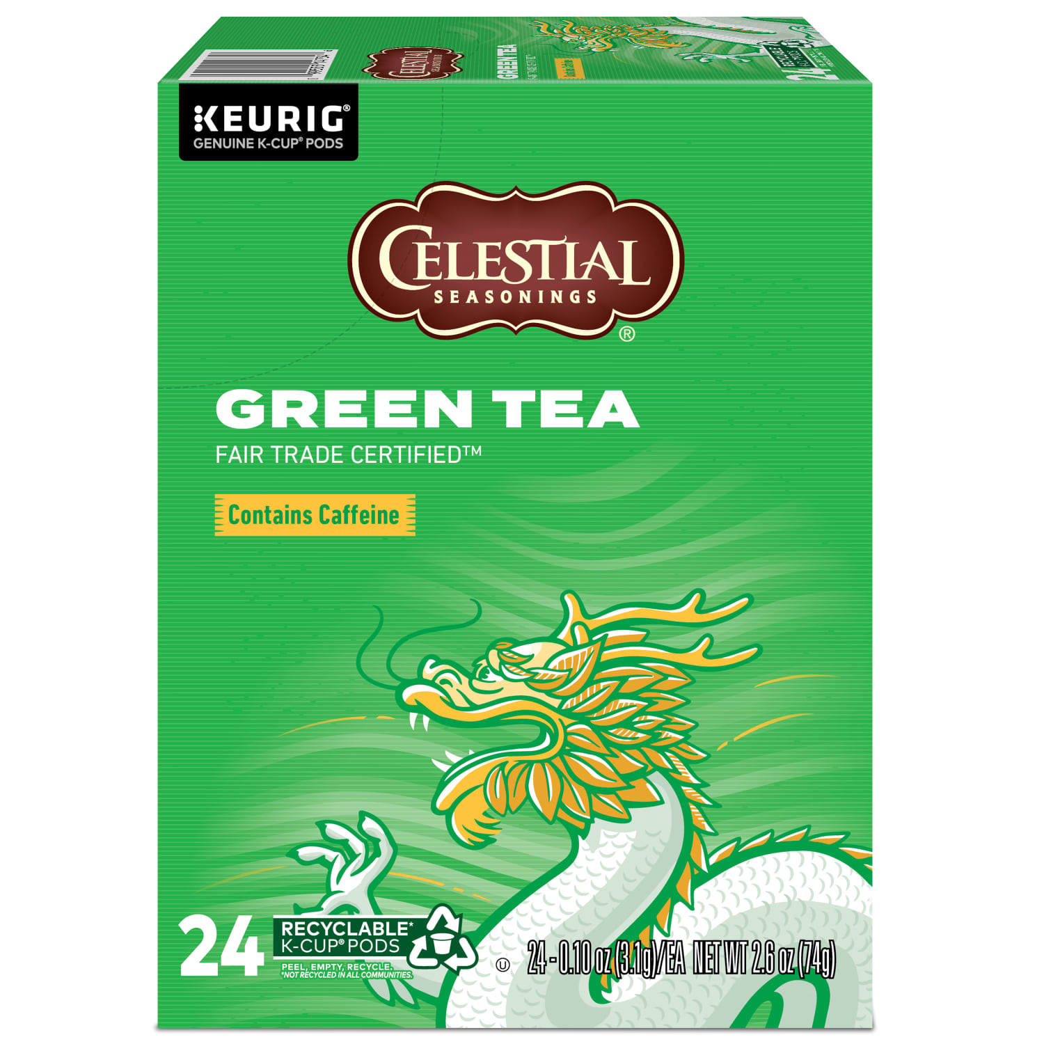 Celestial Seasonings Single-Serve K-Cup Pods, Green Tea, Box Of 24 - Image 5