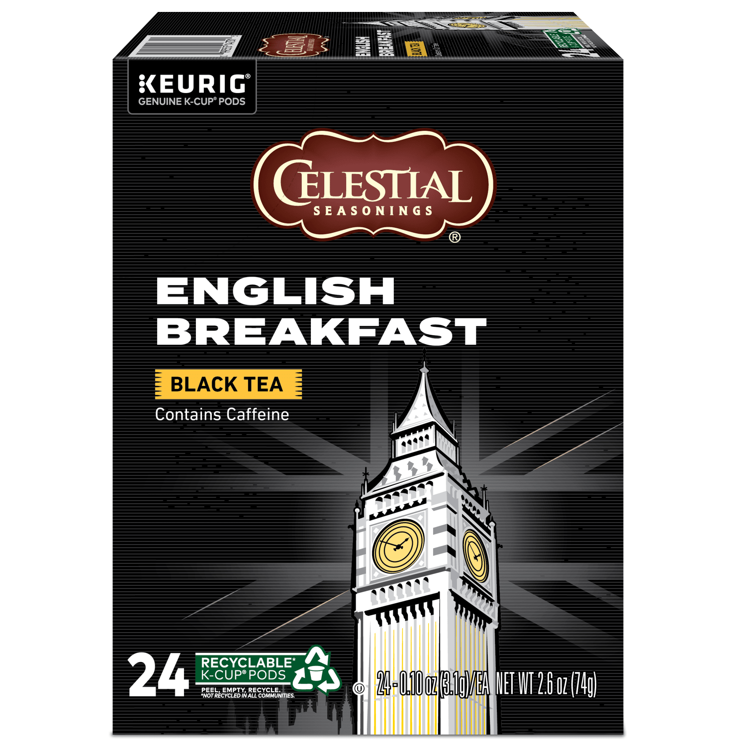 Celestial Seasonings Single-Serve K-Cup Pods, English Breakfast Tea, Box Of 24 - Image 5
