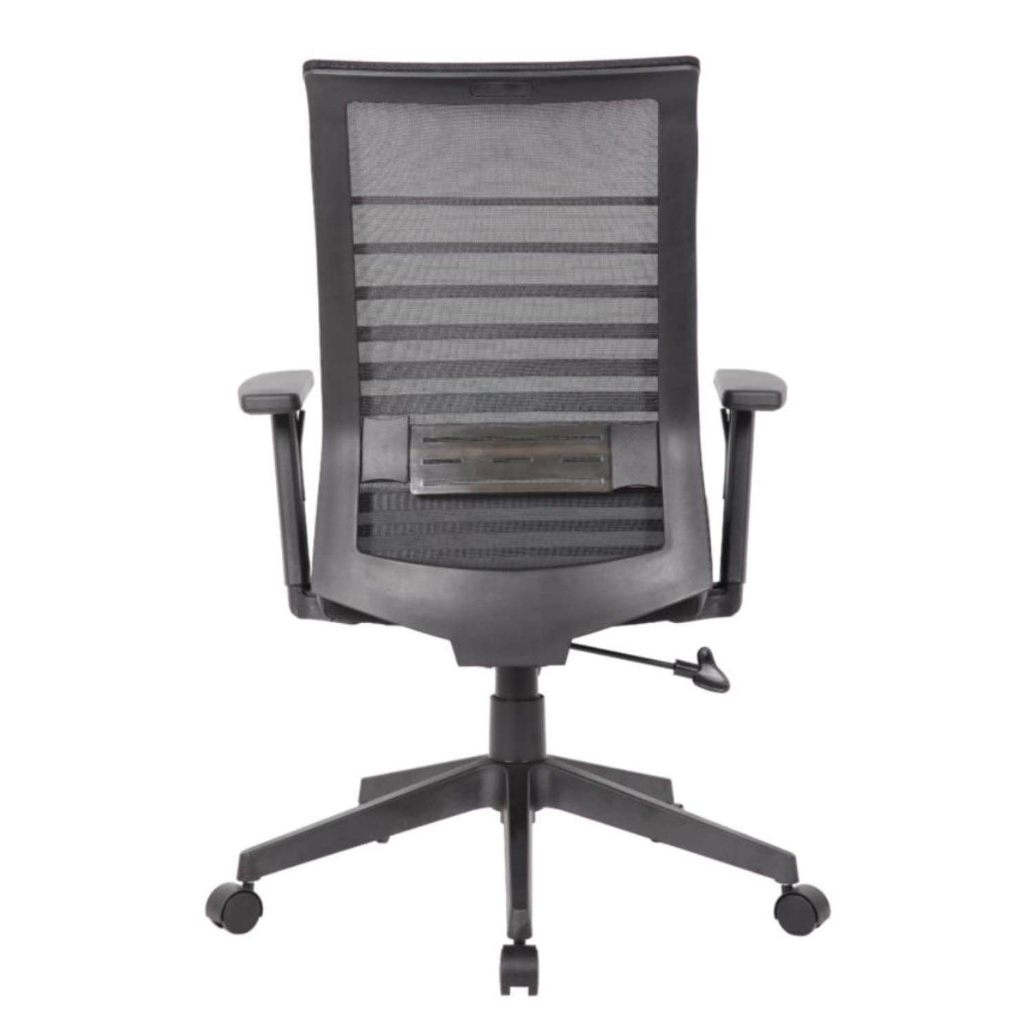 Boss Office Products Horizontal Ergonomic Mesh Mid Back Office Task Chair With Antimicrobial Seat Black PopularChairscom