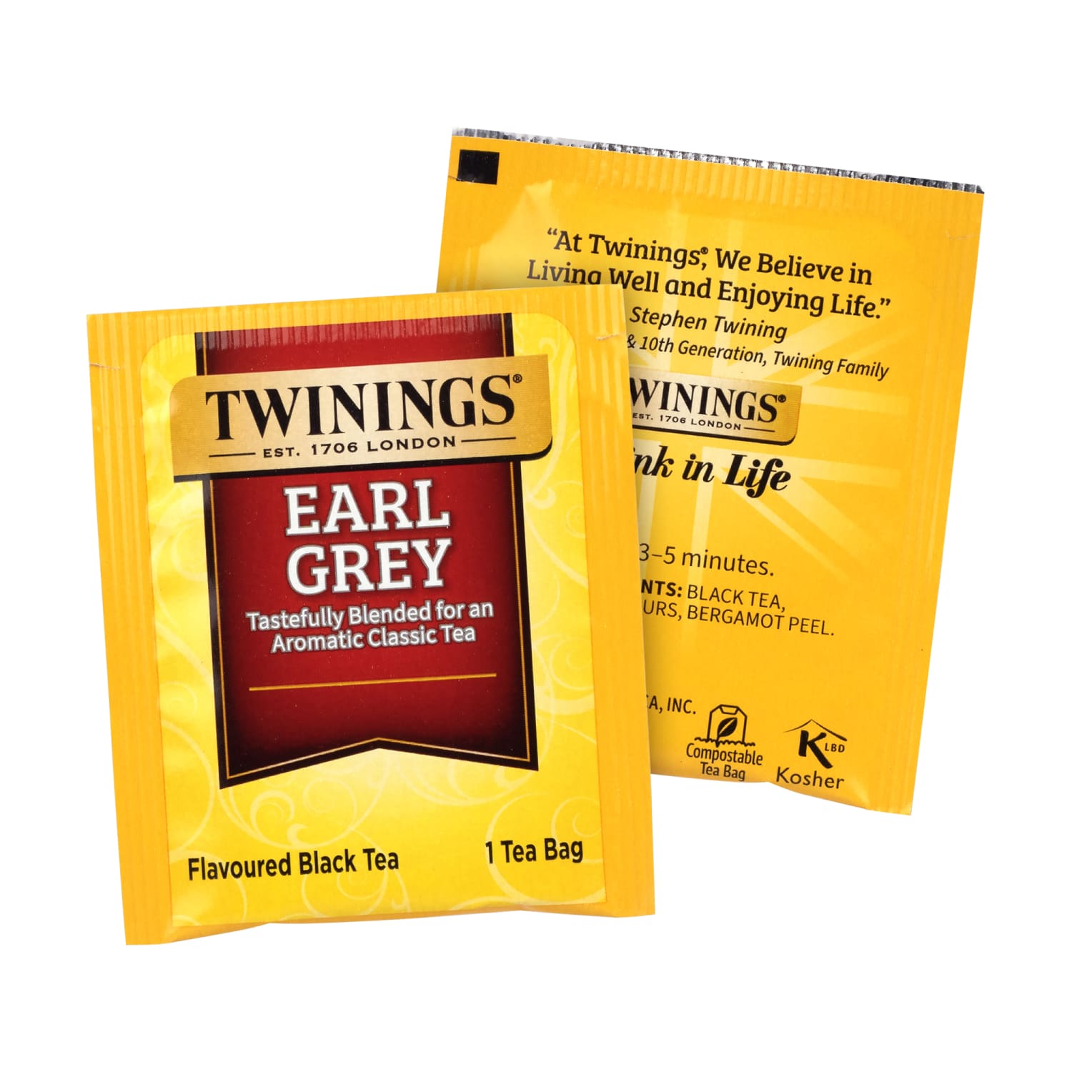 Twinings Earl Grey Black Tea Bags, Pack Of 100 Bags - Image 5