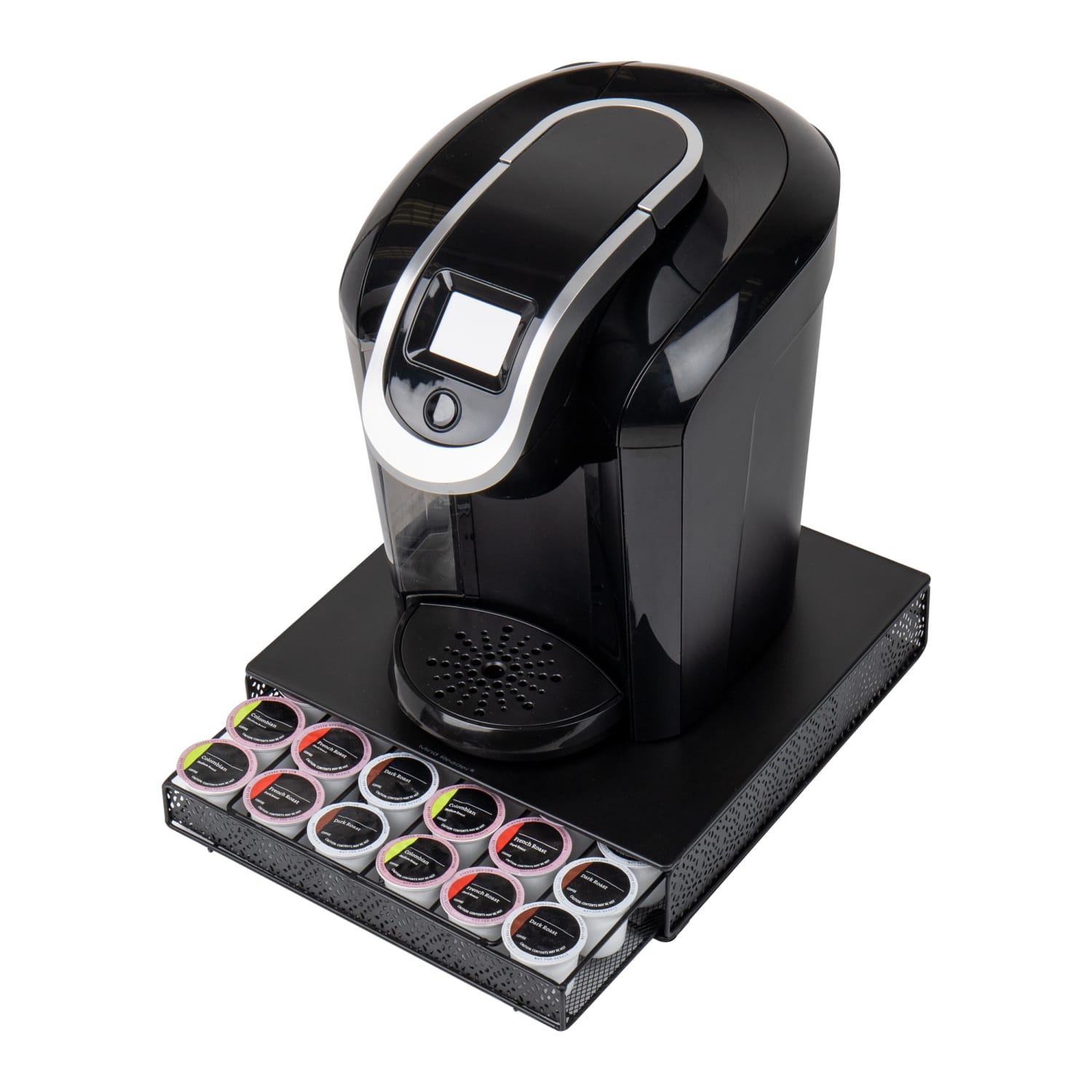 Mind Reader Single Serve Coffee Pod Drawer, 3inH x 13inW x 12-3/4inL, Black - Image 6