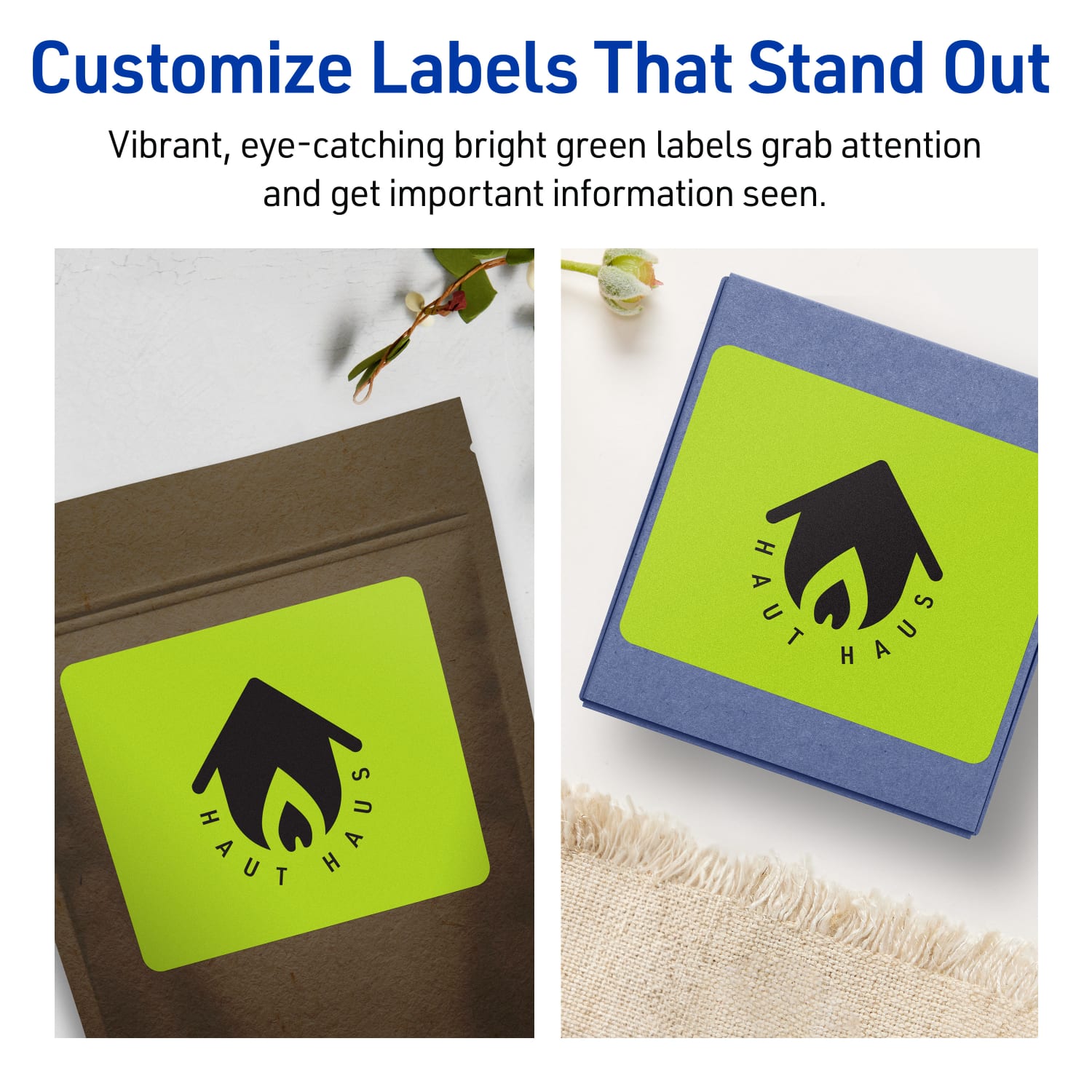 Avery Printable Labels With Sure Feed Technology, 94256-BGP20, Rectangle, 5in x 3-1/2in, Matte Bright Green, Pack of 80 - Image 4