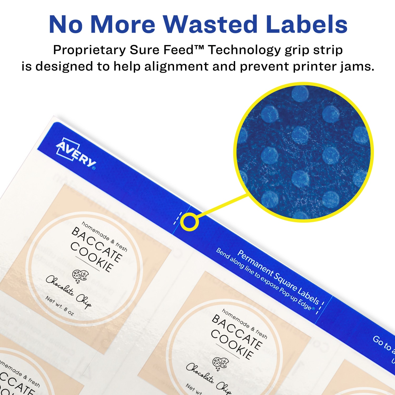 Avery Print-To-The-Edge Labels, 22853, Square, 2in x 2in, Glossy Clear, Pack Of 120 - Image 4