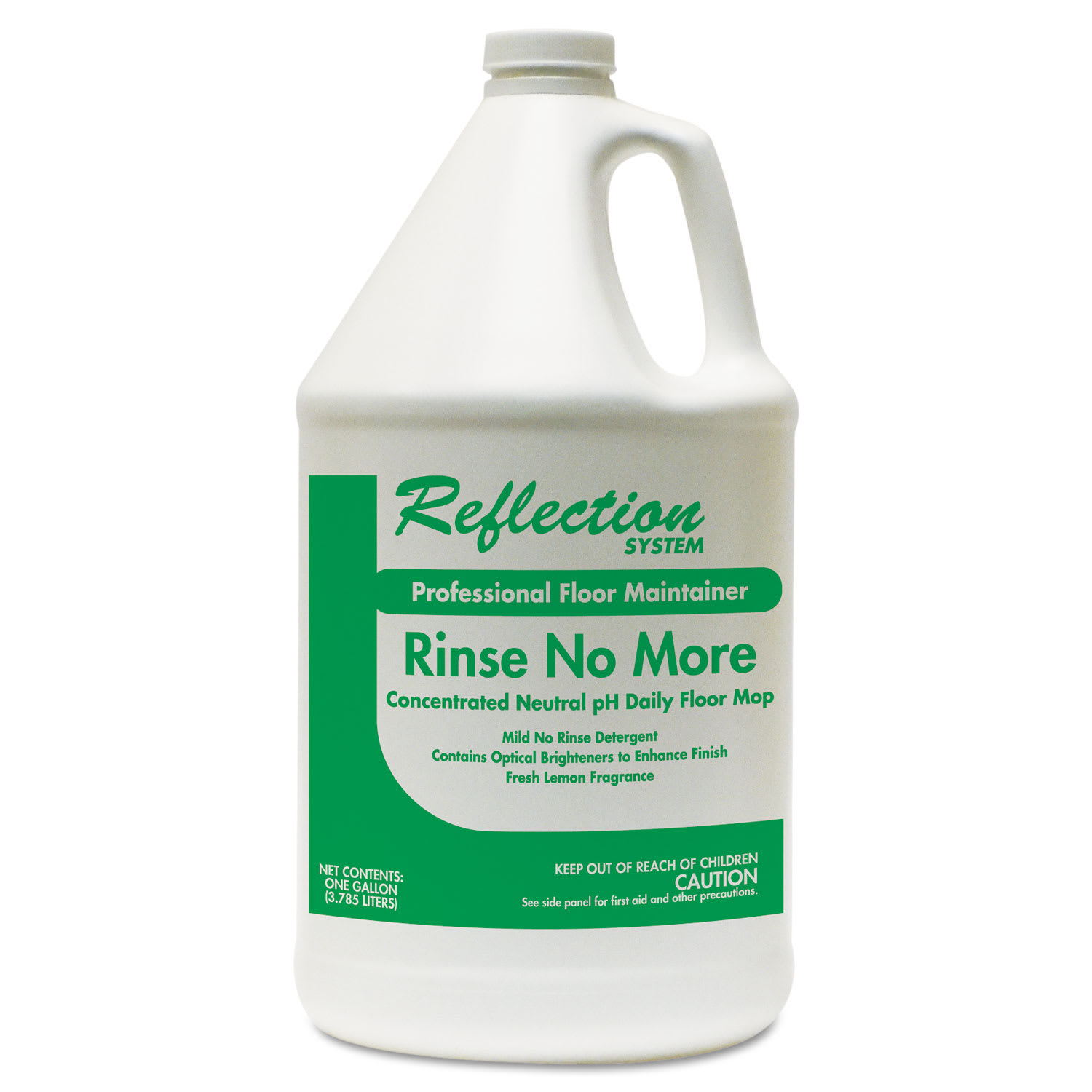 Theochem Laboratories Rinse-No-More Floor Cleaner, Lemon Scent, 1 gal, Bottle, 4/Carton - Image 3