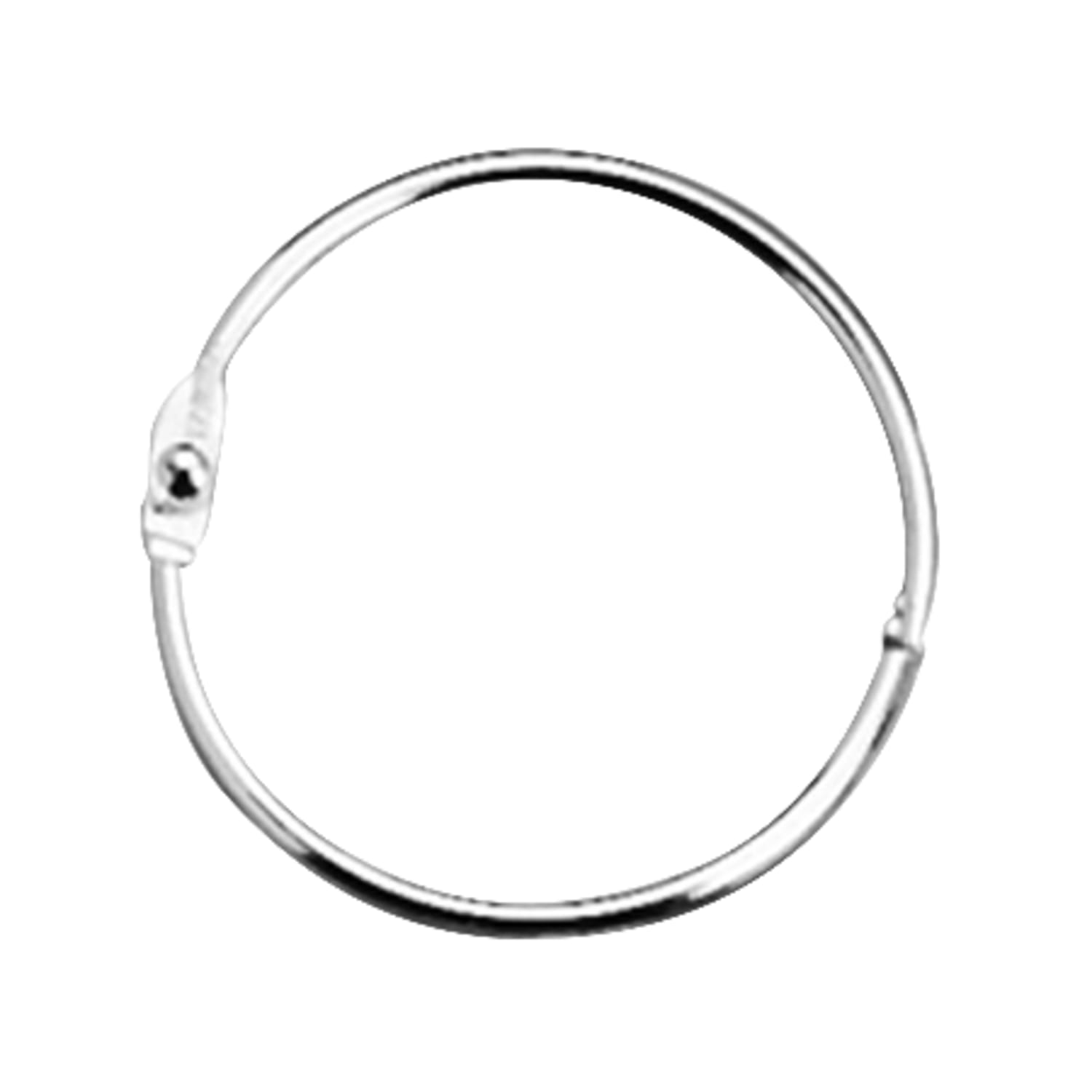 ACCO Loose-Leaf Rings, 1 1/2in Diameter, Silver, Box Of 100
