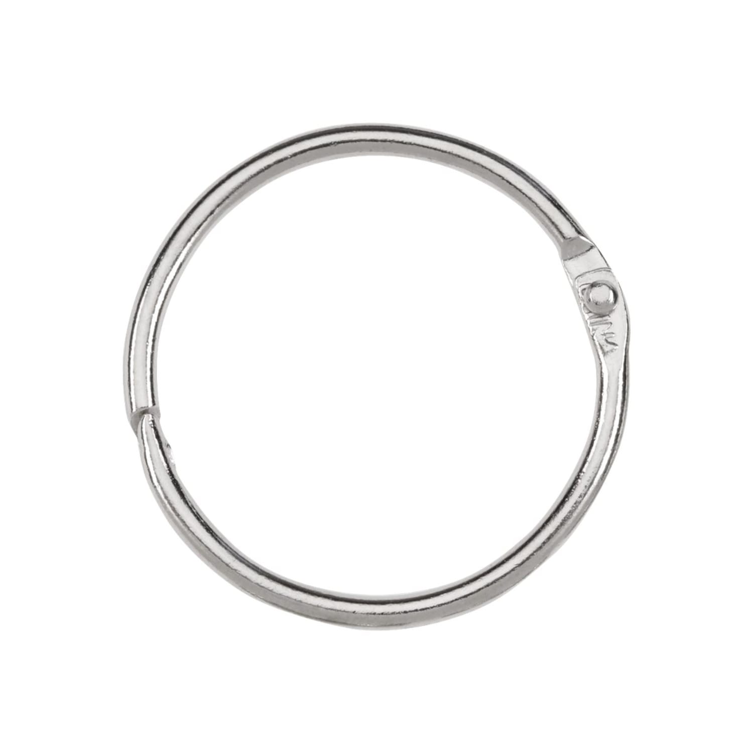 ACCO Loose-Leaf Rings, 1 1/2in Diameter, Silver, Box Of 100 - Image 3