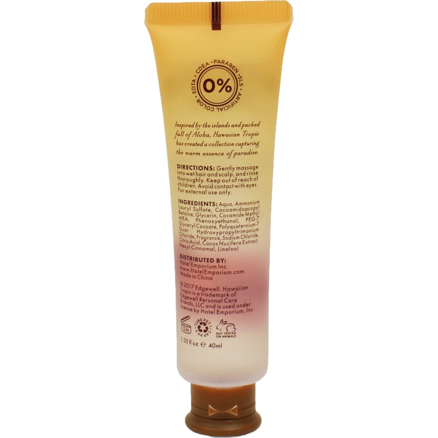 Hotel Emporium Hawaiian Tropic Shampoo, Conditioning, 1.35 Oz, Silky Coconut, Case Of 144 Tubes - Image 3