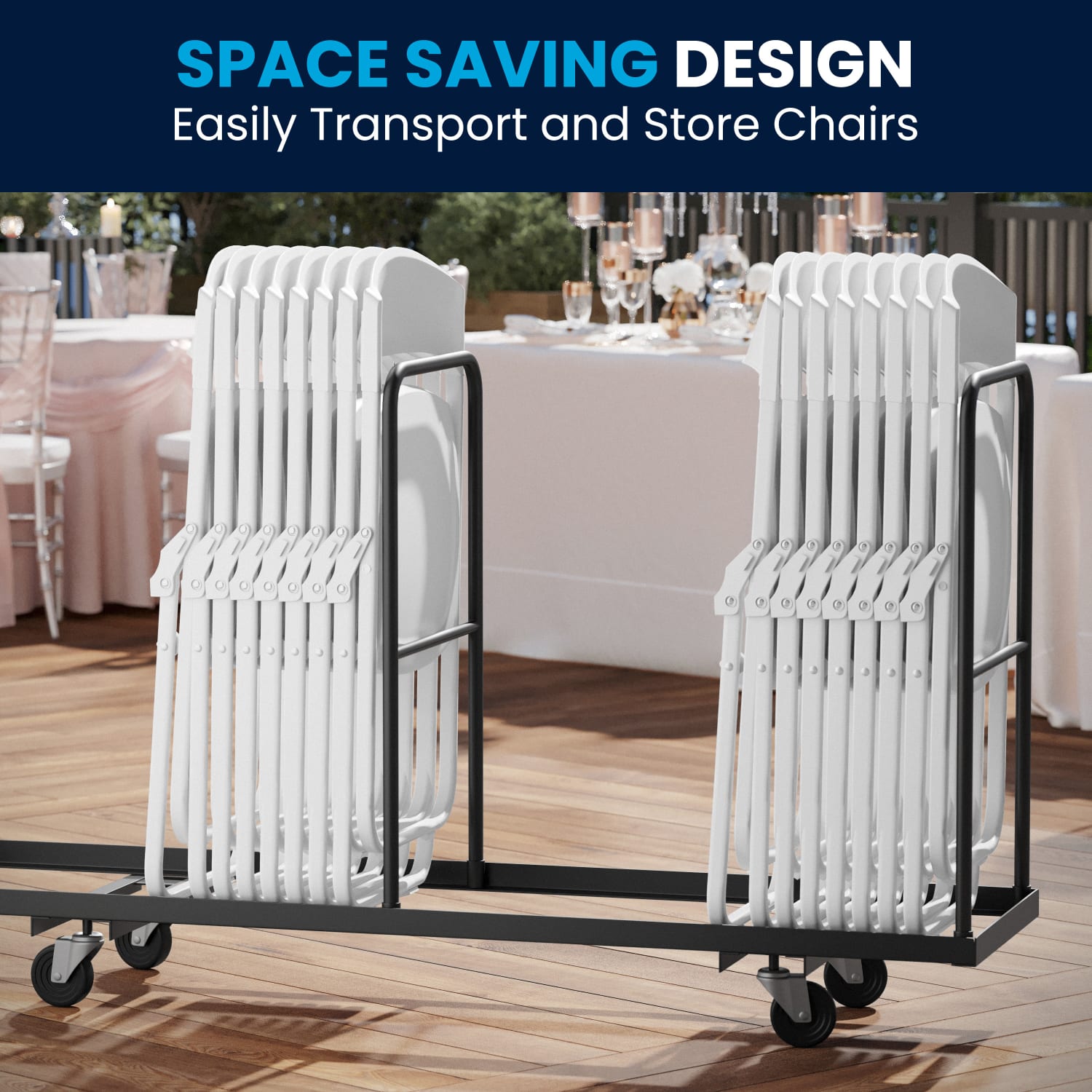 Flash Furniture HERCULES 500 lb Capacity Heavy Duty Plastic Folding Chairs With Ganging Brackets White Set Of 2 Chairs PopularChairscom