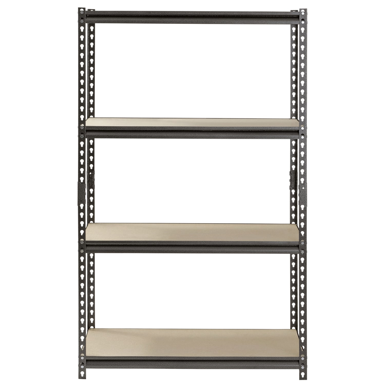Edsal Muscle Rack Heavy Duty Boltless Steel Shelving Unit, 4-Shelf, 60inH x 36inW x 18inD, Silver - Image 4